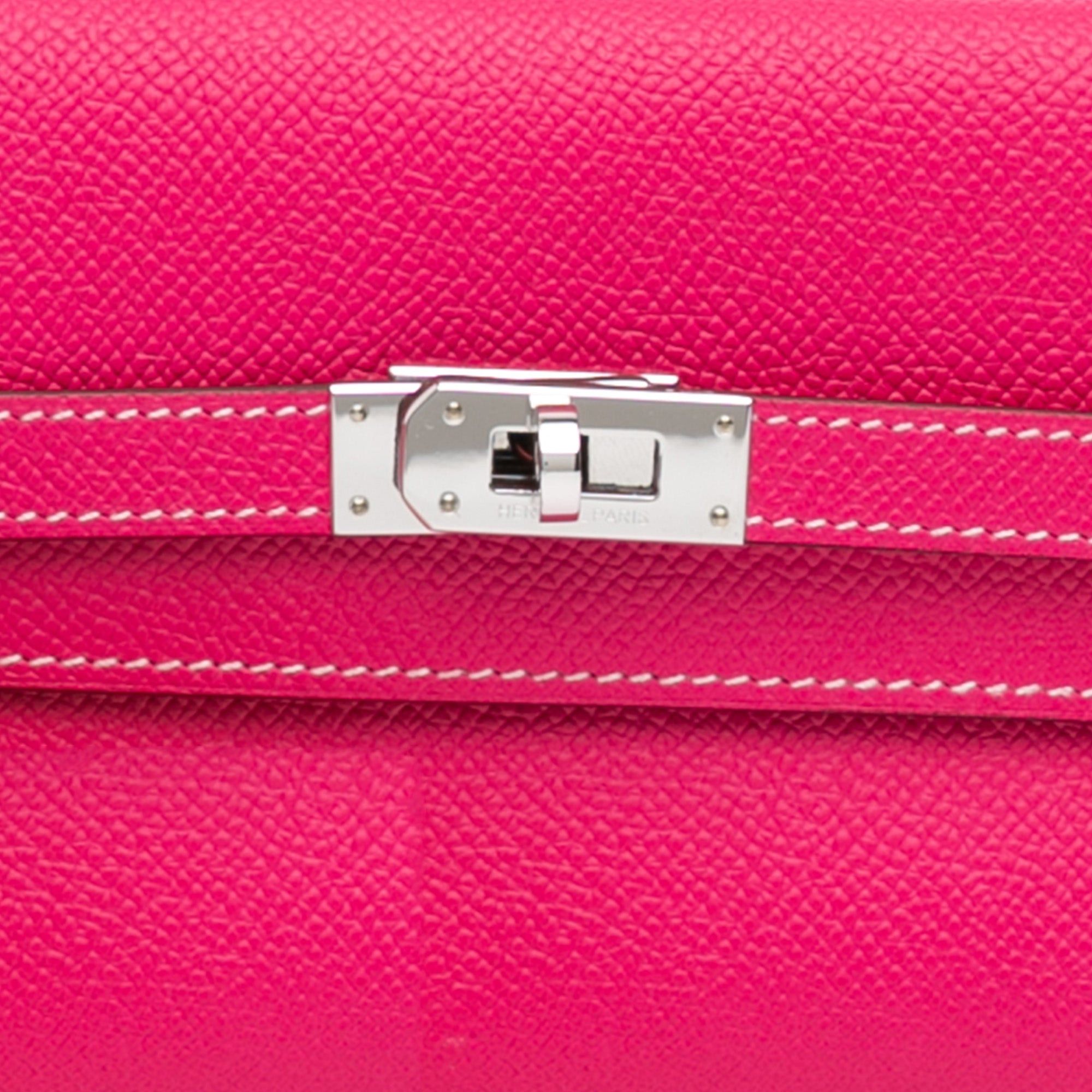 Hermes Hermès Medium Epsom Kelly Depliant Wallet Pink Size ONE SIZE - 8 Thumbnail