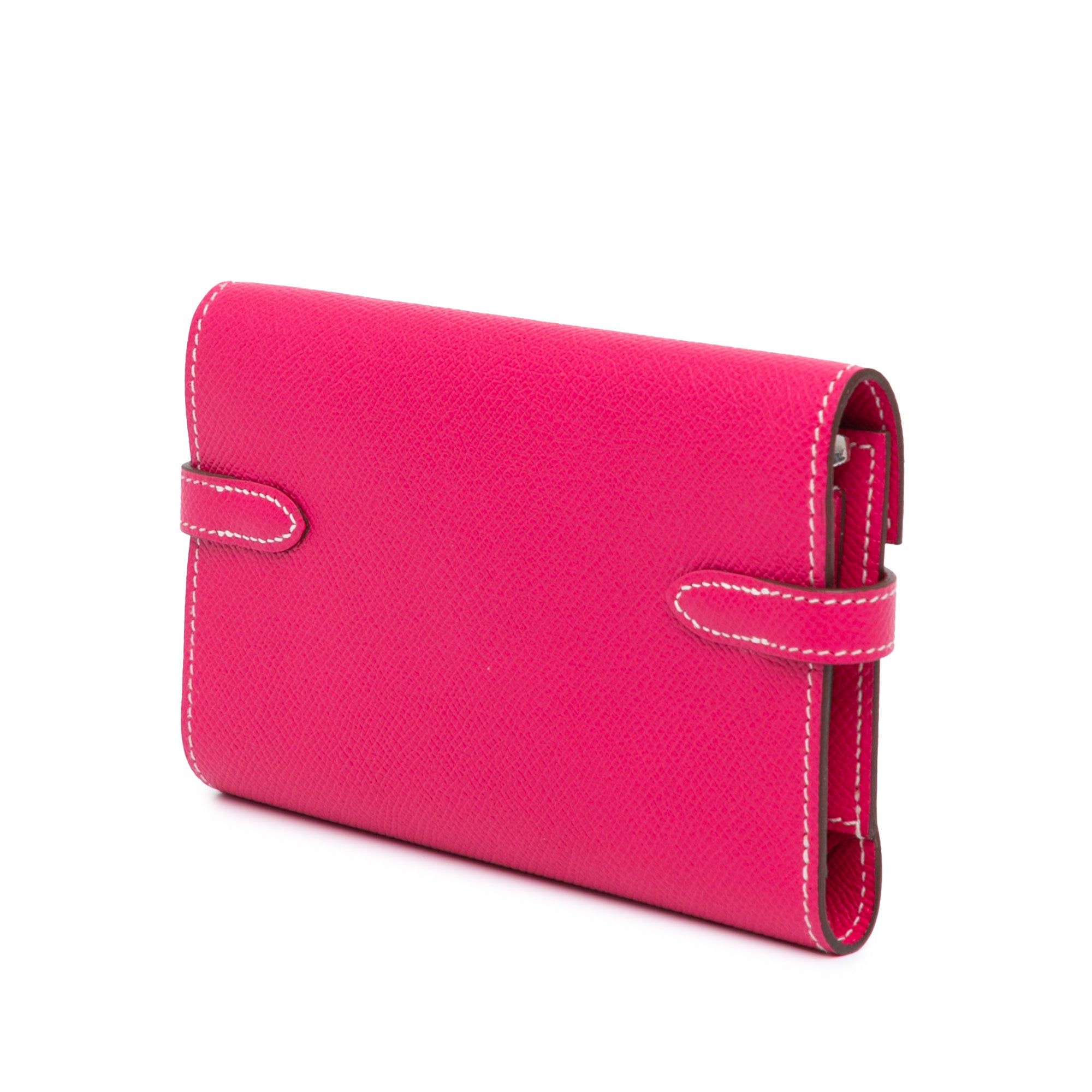 Hermes Hermès Medium Epsom Kelly Depliant Wallet Pink Size ONE SIZE - 2 Thumbnail