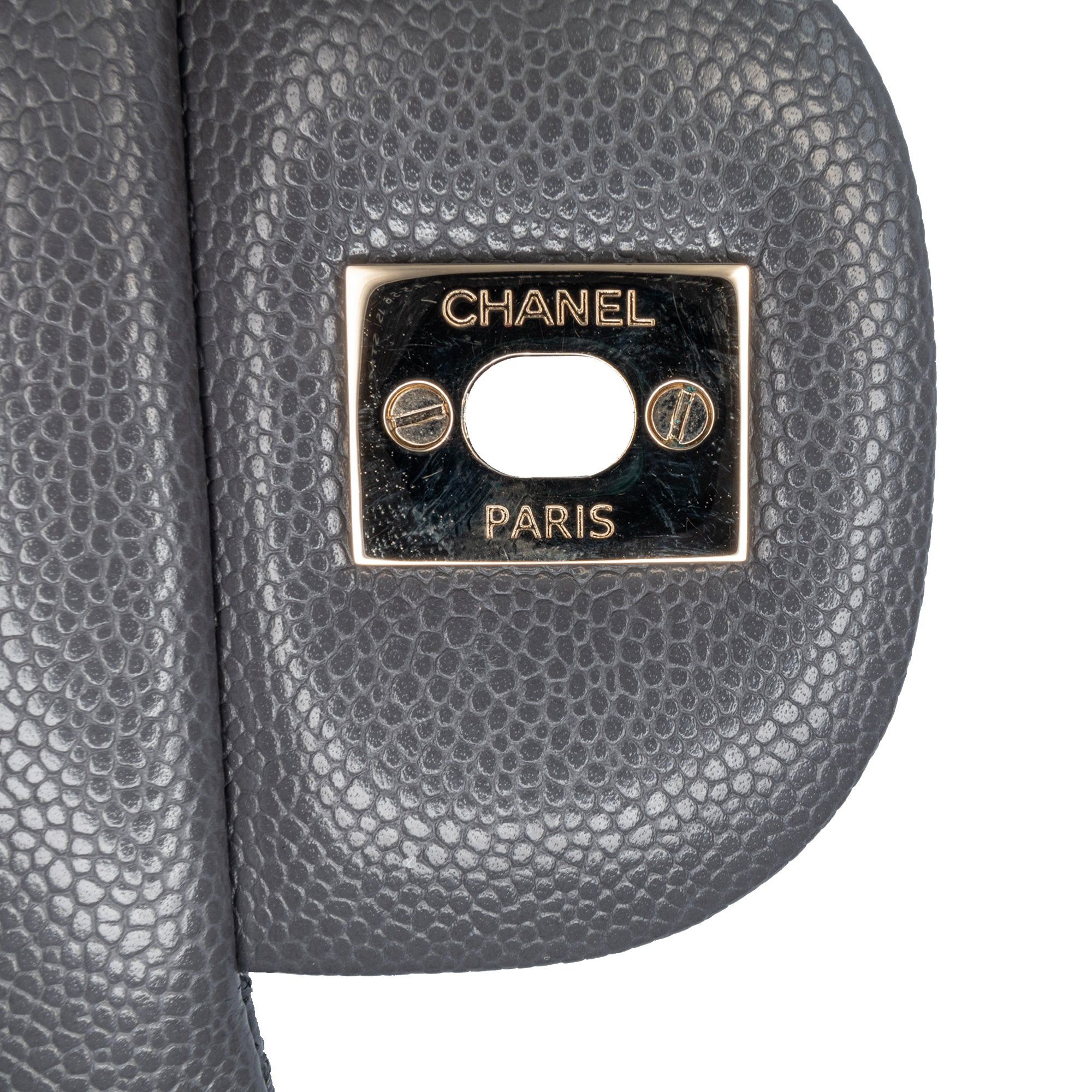 Chanel Chanel Jumbo Classic Caviar Double Flap Gray Size ONE SIZE - 7 Thumbnail