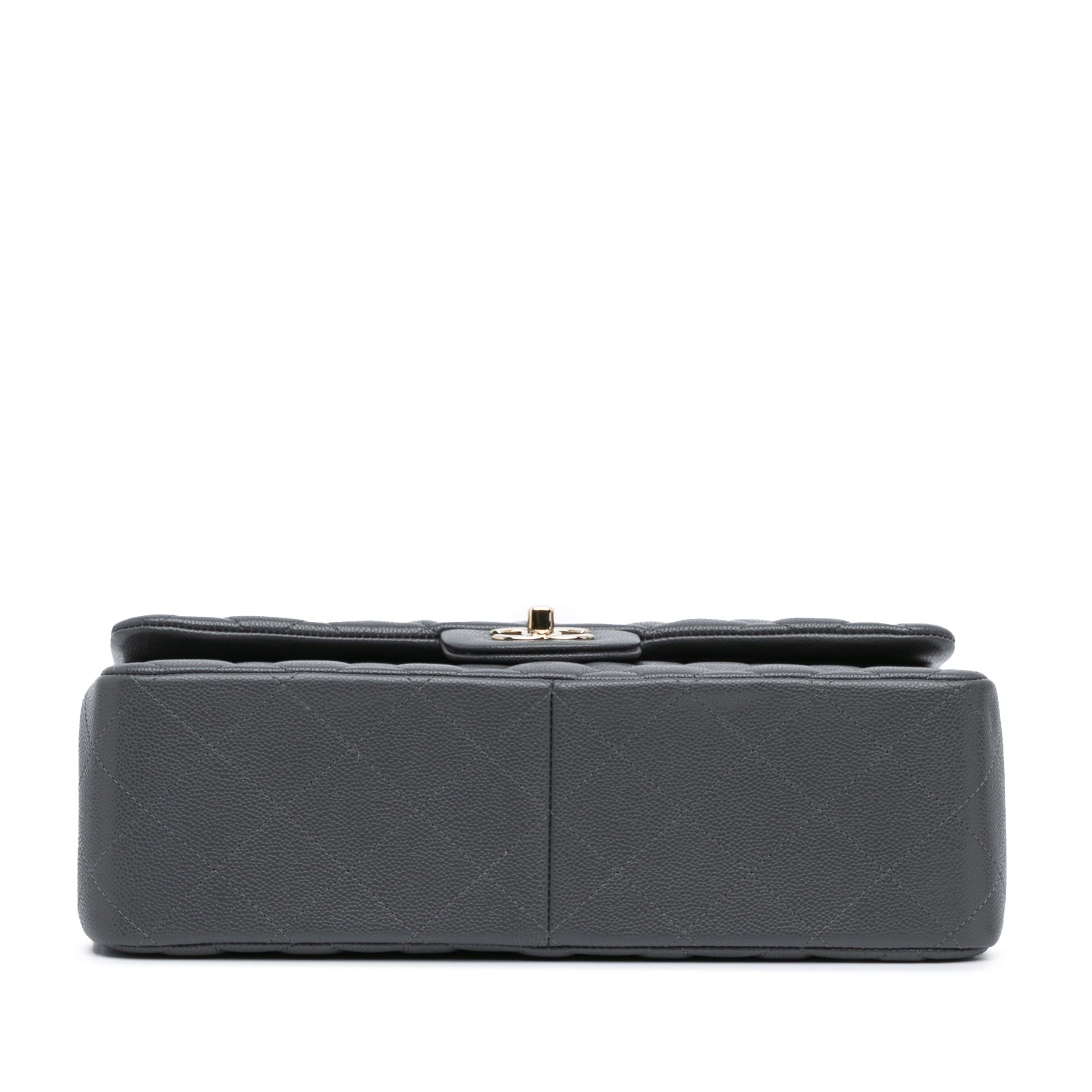 Chanel Chanel Jumbo Classic Caviar Double Flap Gray Size ONE SIZE - 3 Thumbnail