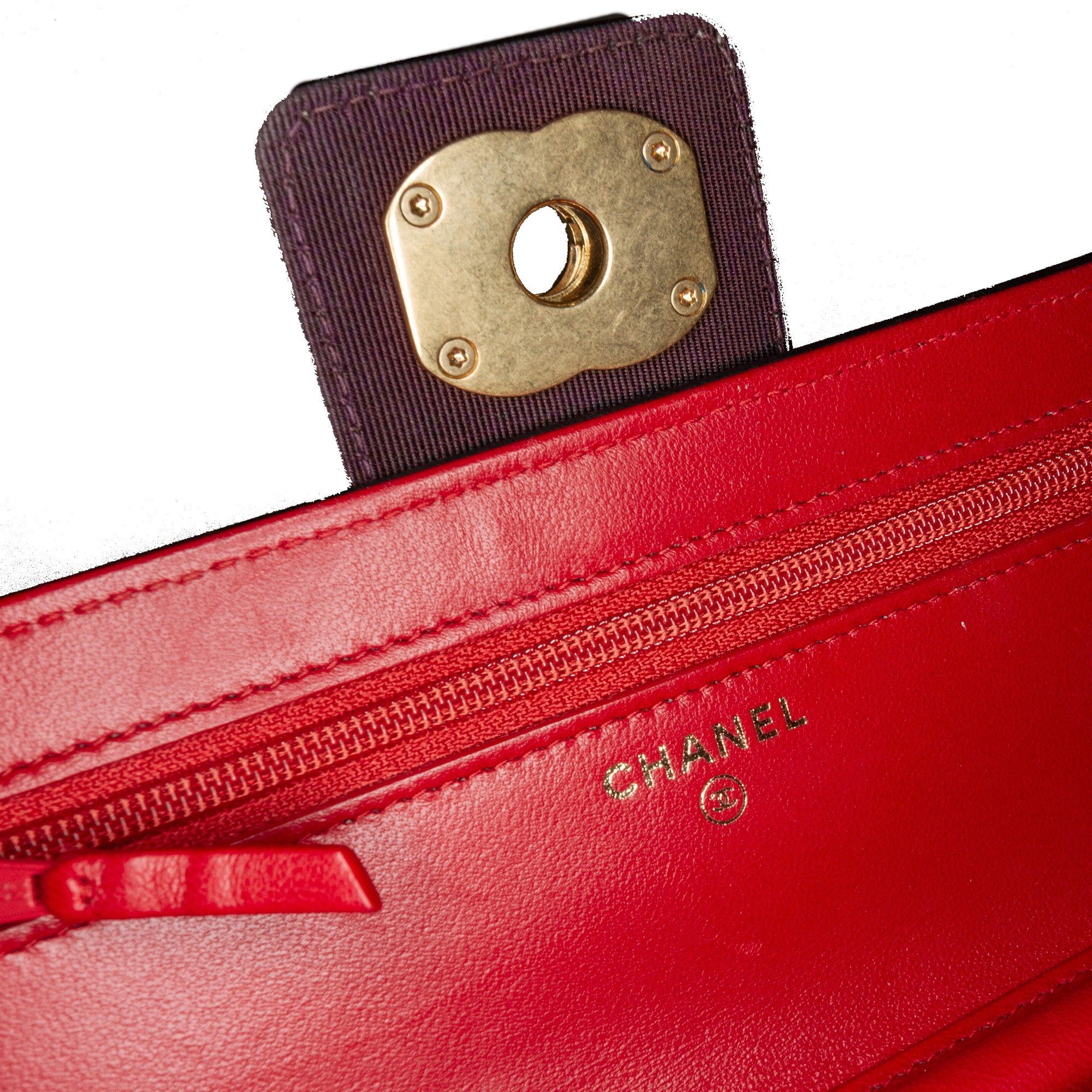 Chanel Chanel Lambskin Elegant CC Wallet On Chain Red Size ONE SIZE - 9 Thumbnail