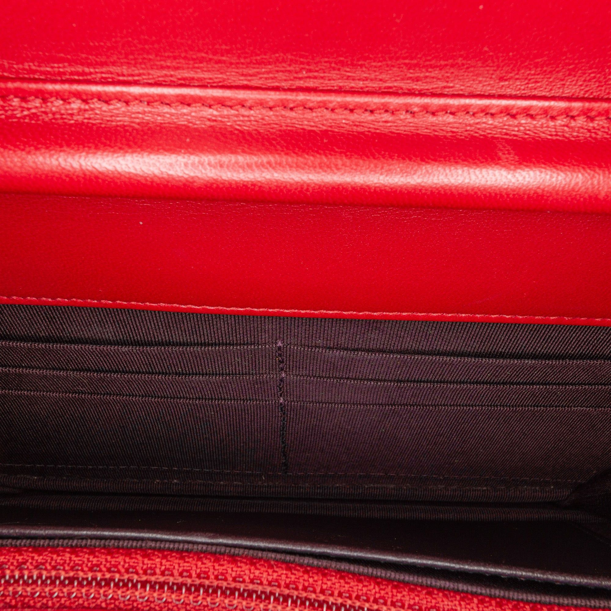 Chanel Chanel Lambskin Elegant CC Wallet On Chain Red Size ONE SIZE - 4 Thumbnail
