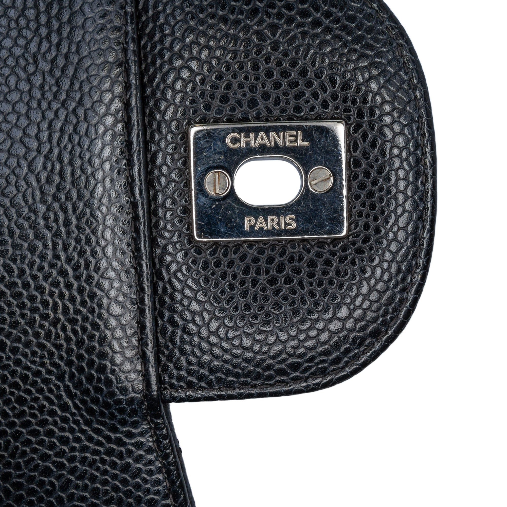 Chanel Chanel Jumbo Classic Caviar Double Flap Black Size ONE SIZE - 8 Thumbnail