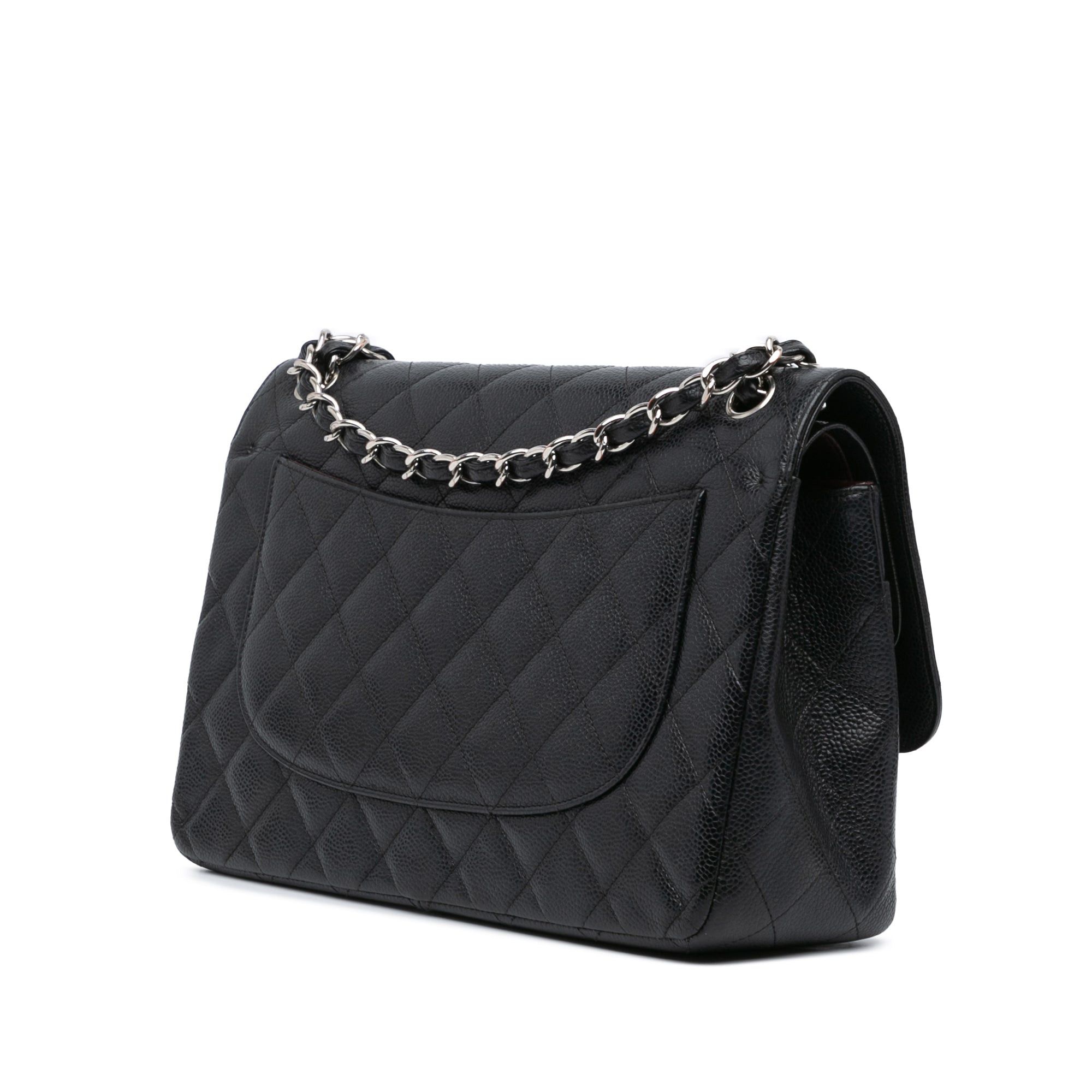 Chanel Chanel Jumbo Classic Caviar Double Flap Black Size ONE SIZE - 2 Thumbnail