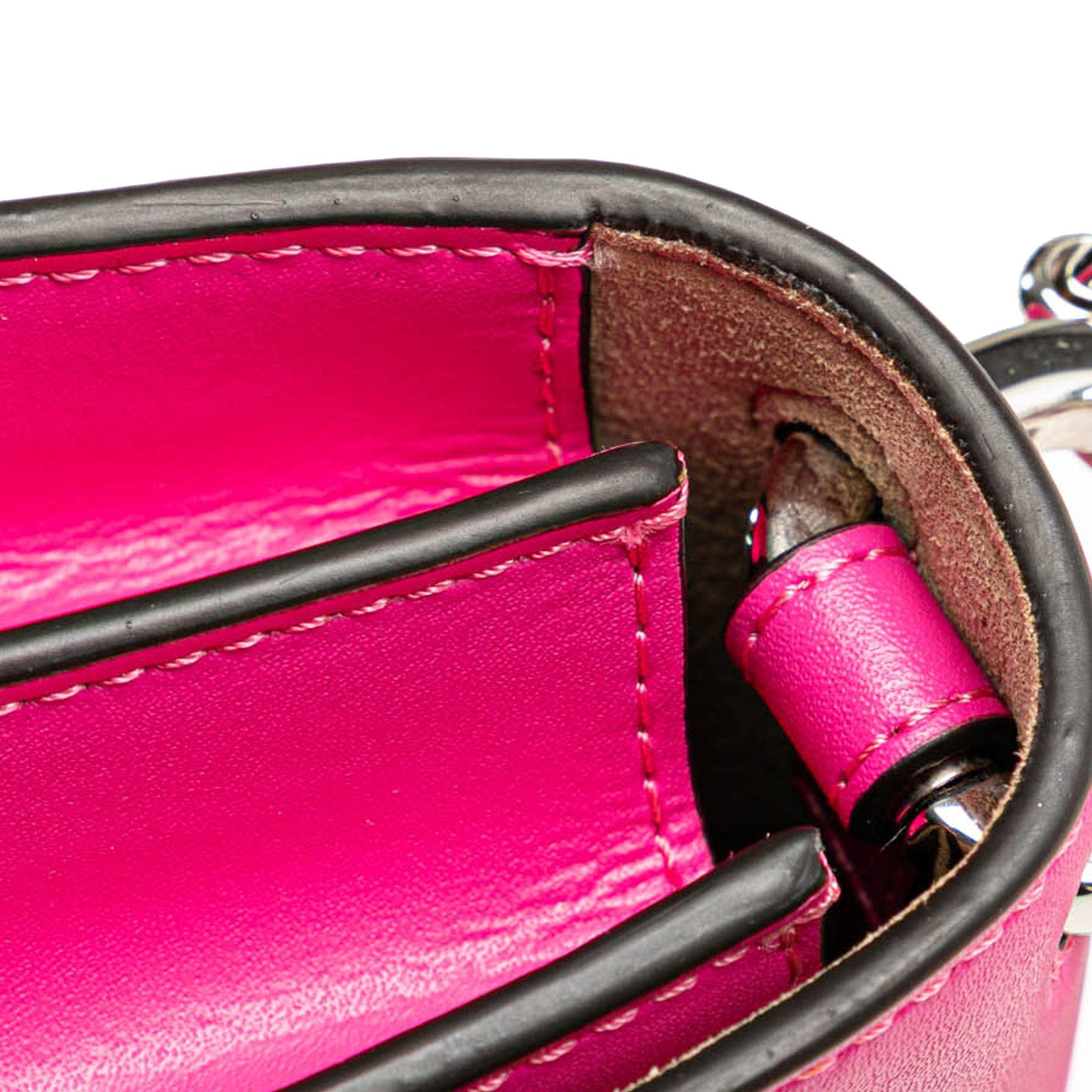 Fendi Fendi Small Leather Kan I Crossbody Pink Size ONE SIZE - 9 Thumbnail