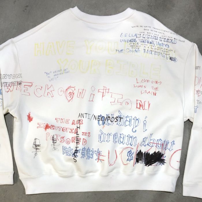 Yeezy season best sale 5 handwriting sweater