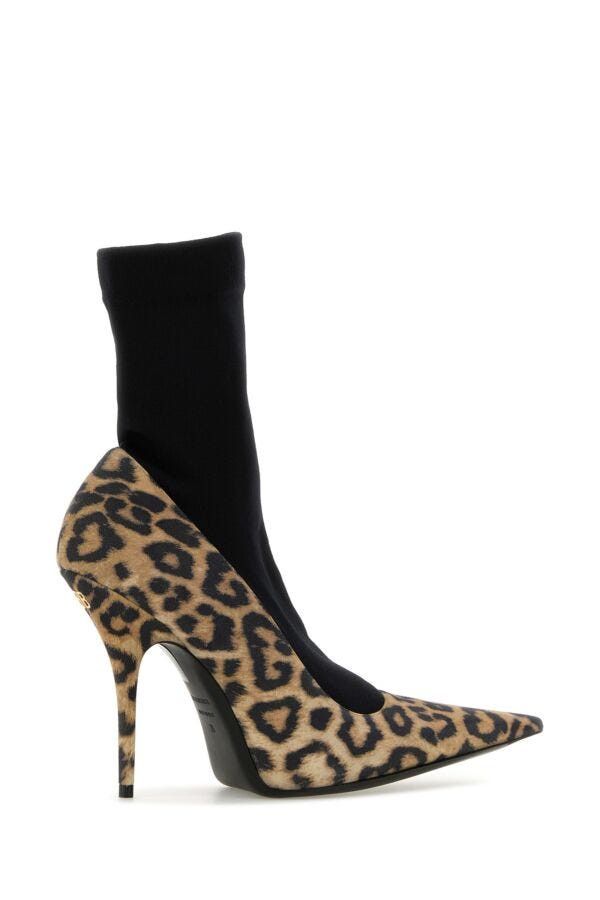 Balenciaga Printed Suede Avenue Sock Pumps Size US 7 / IT 37 - 5 Thumbnail