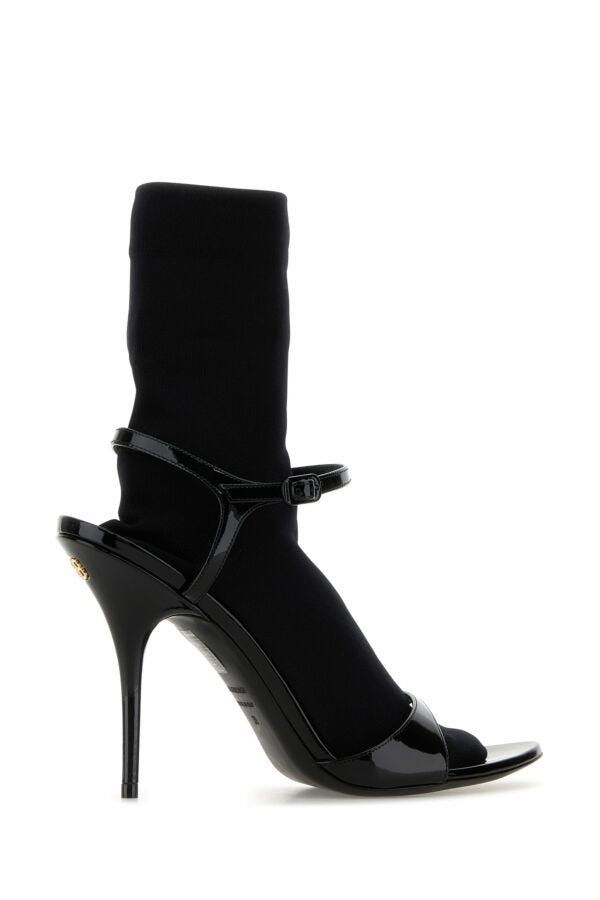 Balenciaga Black Leather Avenue Sock Sandals Size US 6 / IT 36 - 5 Thumbnail