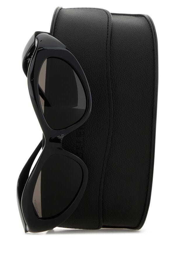 Balenciaga Black Nylon Orbit Cat Sunglasses Size ONE SIZE - 5 Thumbnail