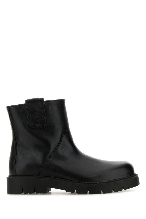 Bottega Veneta Black Leather Haddock Ankle Boots Size US 7 / EU 40 - 3 Thumbnail