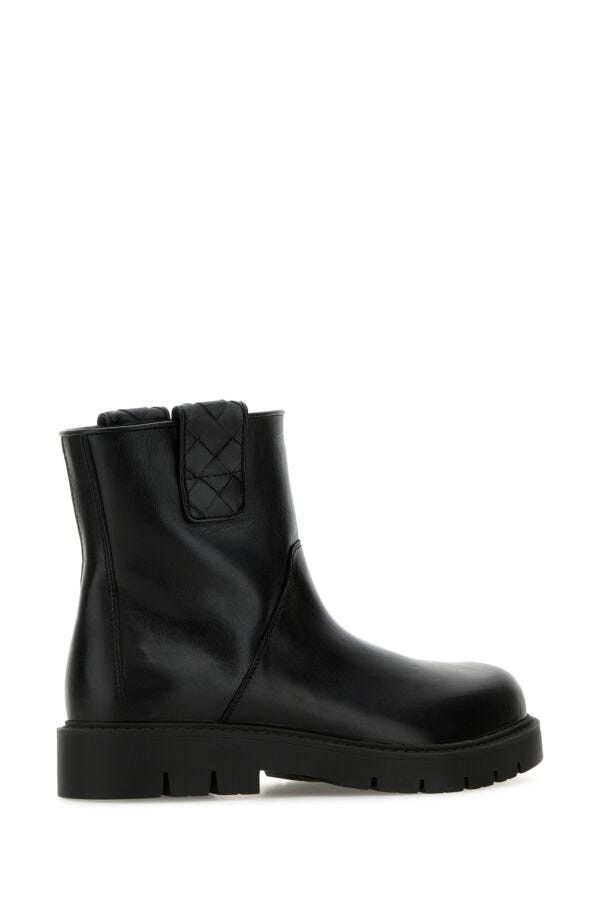Bottega Veneta Black Leather Haddock Ankle Boots Size US 7 / EU 40 - 5 Thumbnail