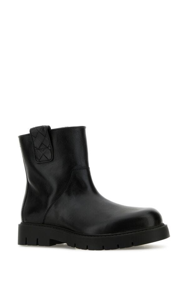 Bottega Veneta Black Leather Haddock Ankle Boots Size US 7 / EU 40 - 4 Thumbnail