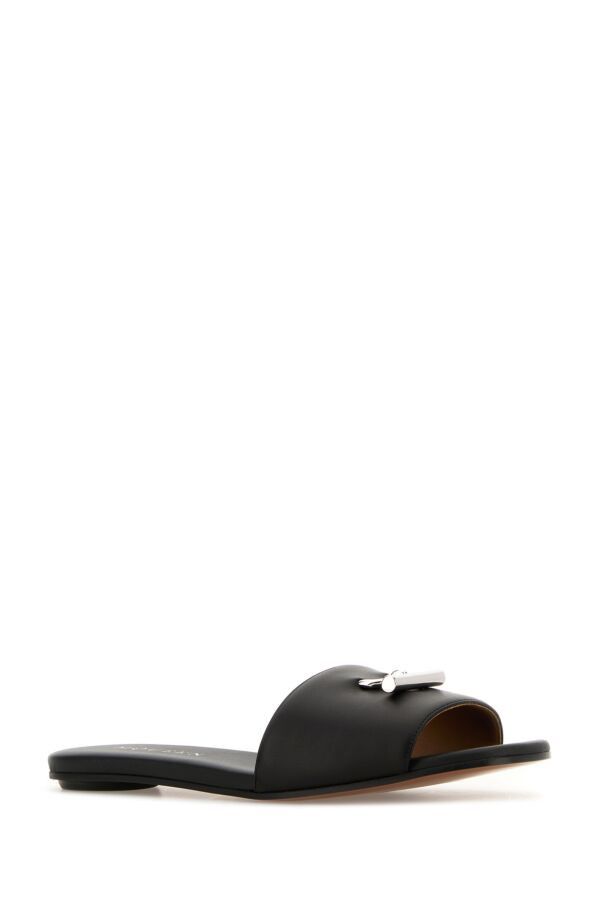 Alexander McQueen Black Leather Slippers Size US 6.5 / IT 36.5 - 4 Thumbnail