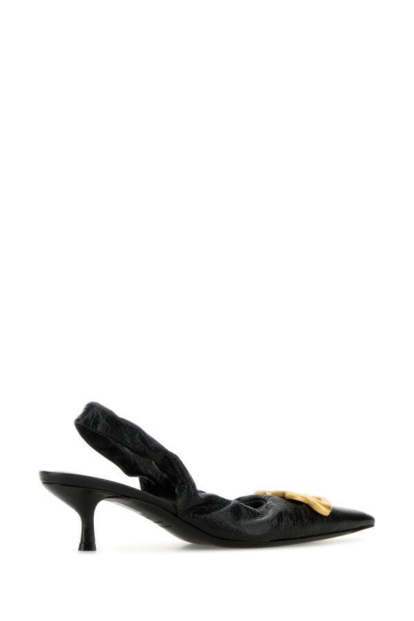 Balenciaga Black Leather Monaco Pumps Size US 6 / IT 36 - 5 Thumbnail