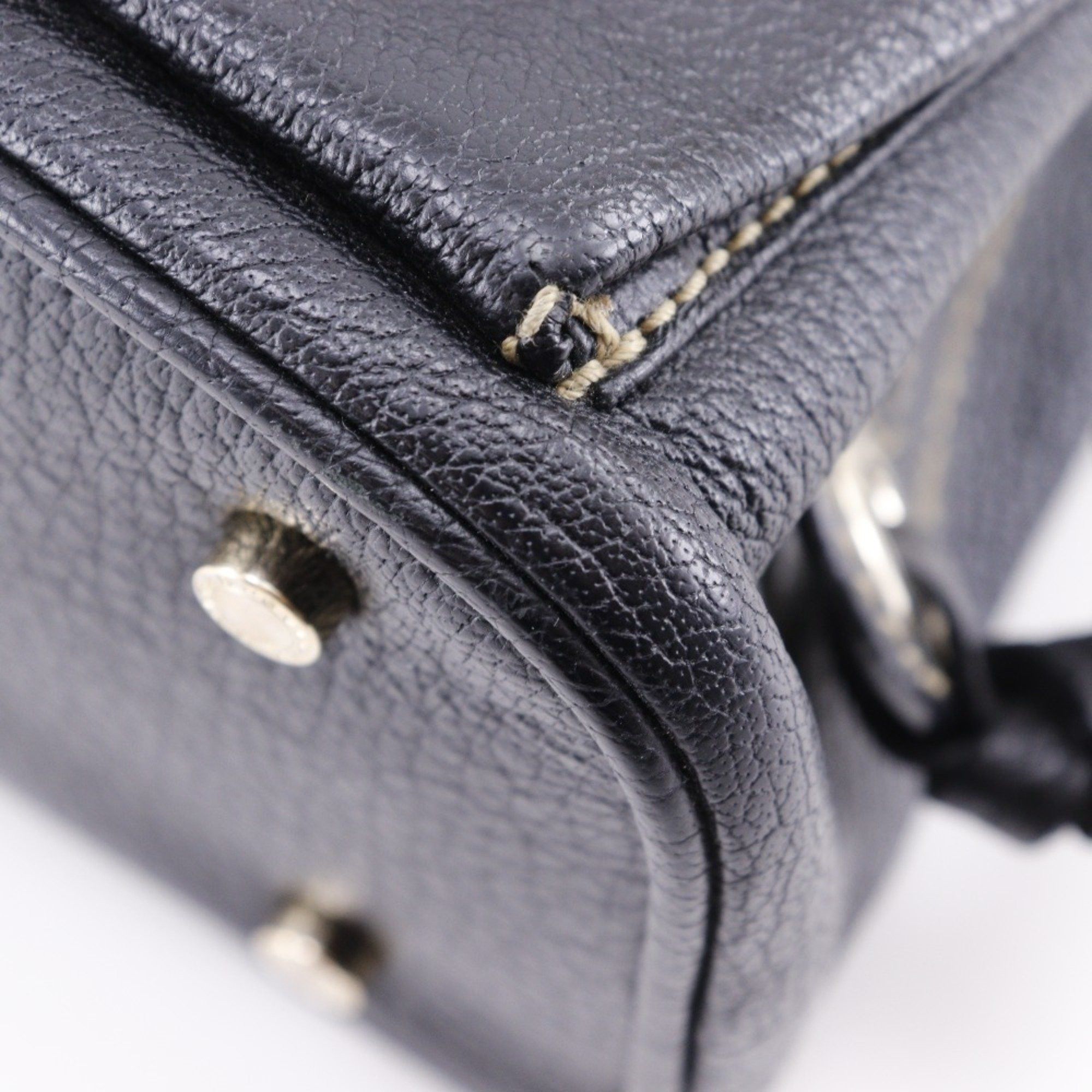 Bvlgari BVLGARI Maxi Rettale Handbag Shoulder Leather Black 2way A5 Double Women's Size ONE SIZE - 5 Thumbnail