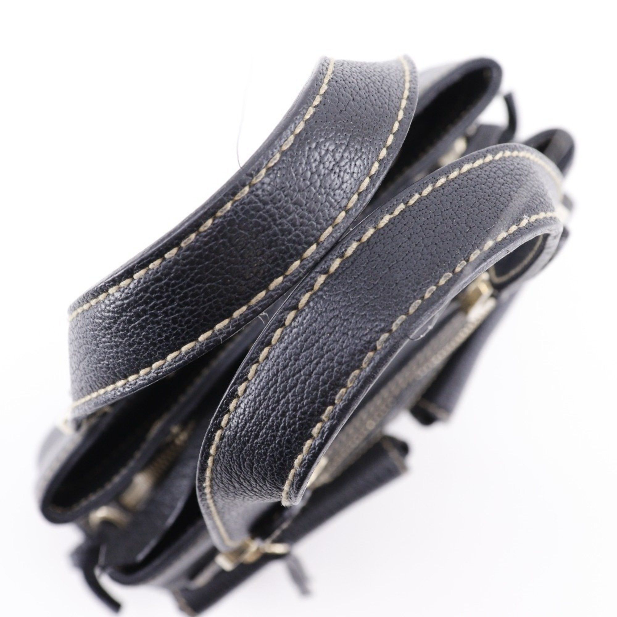 Bvlgari BVLGARI Maxi Rettale Handbag Shoulder Leather Black 2way A5 Double Women's Size ONE SIZE - 6 Thumbnail