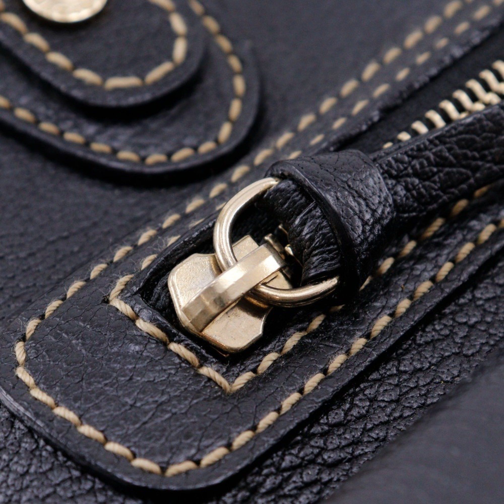 Bvlgari BVLGARI Maxi Rettale Handbag Shoulder Leather Black 2way A5 Double Women's Size ONE SIZE - 15 Thumbnail