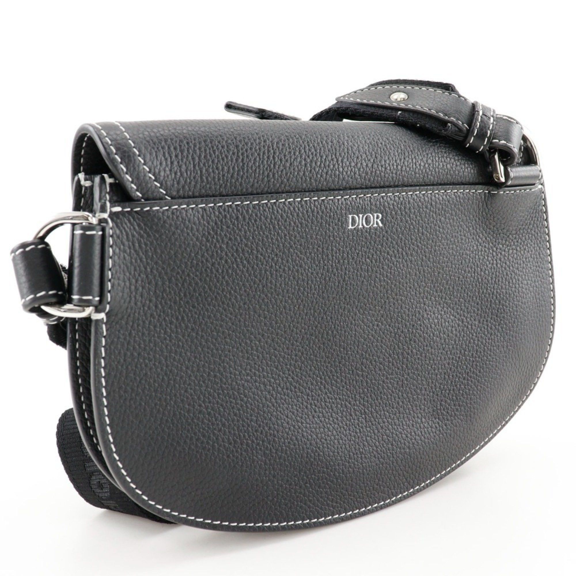 Dior Dior Saddle Body Bag Calf Black Men's Size ONE SIZE - 3 Thumbnail