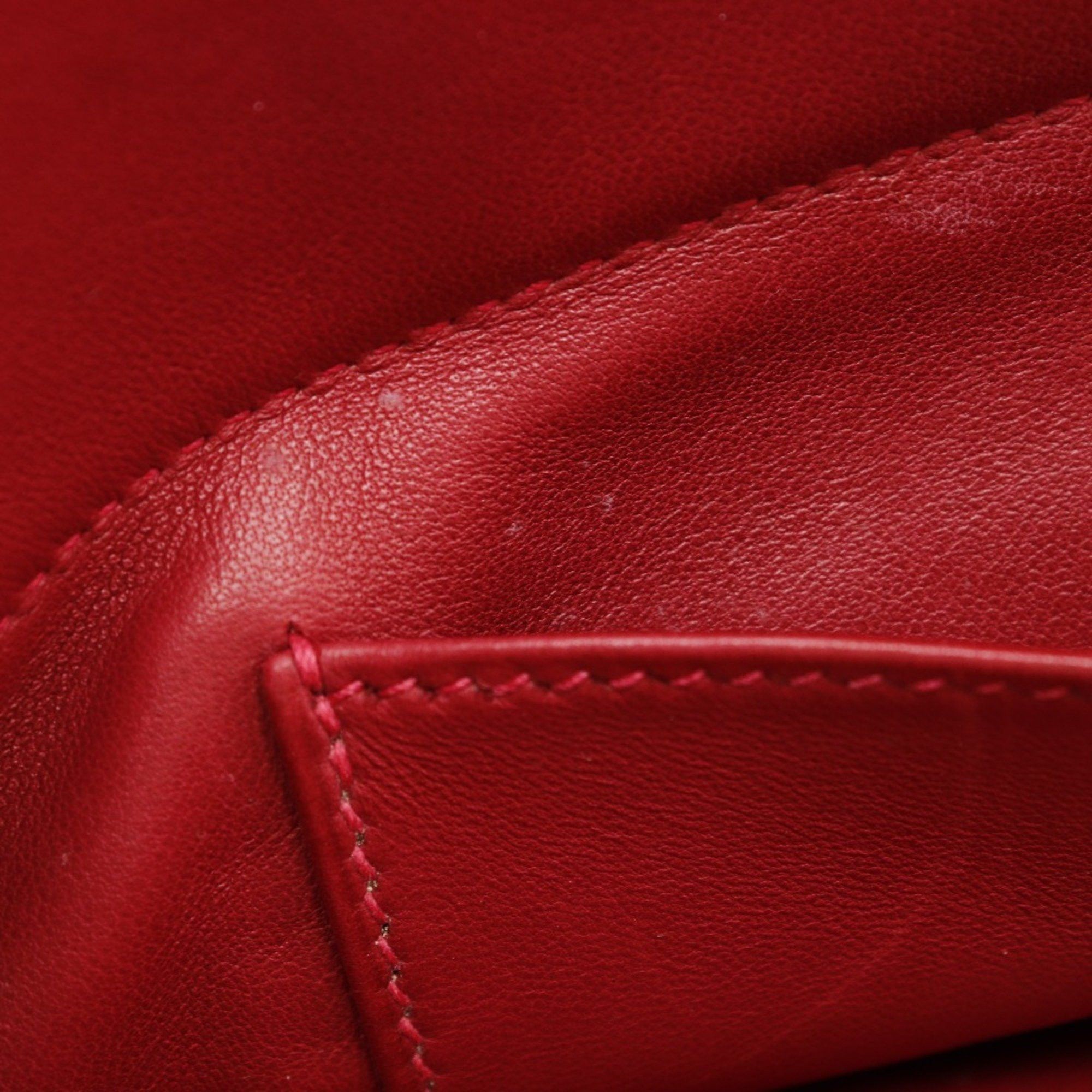 Hermes Hermes Bolide 35 Handbag Shoulder Bag Taurillon Clemence 2003 Red / □G 2way A5 Women's Size ONE SIZE - 9 Thumbnail