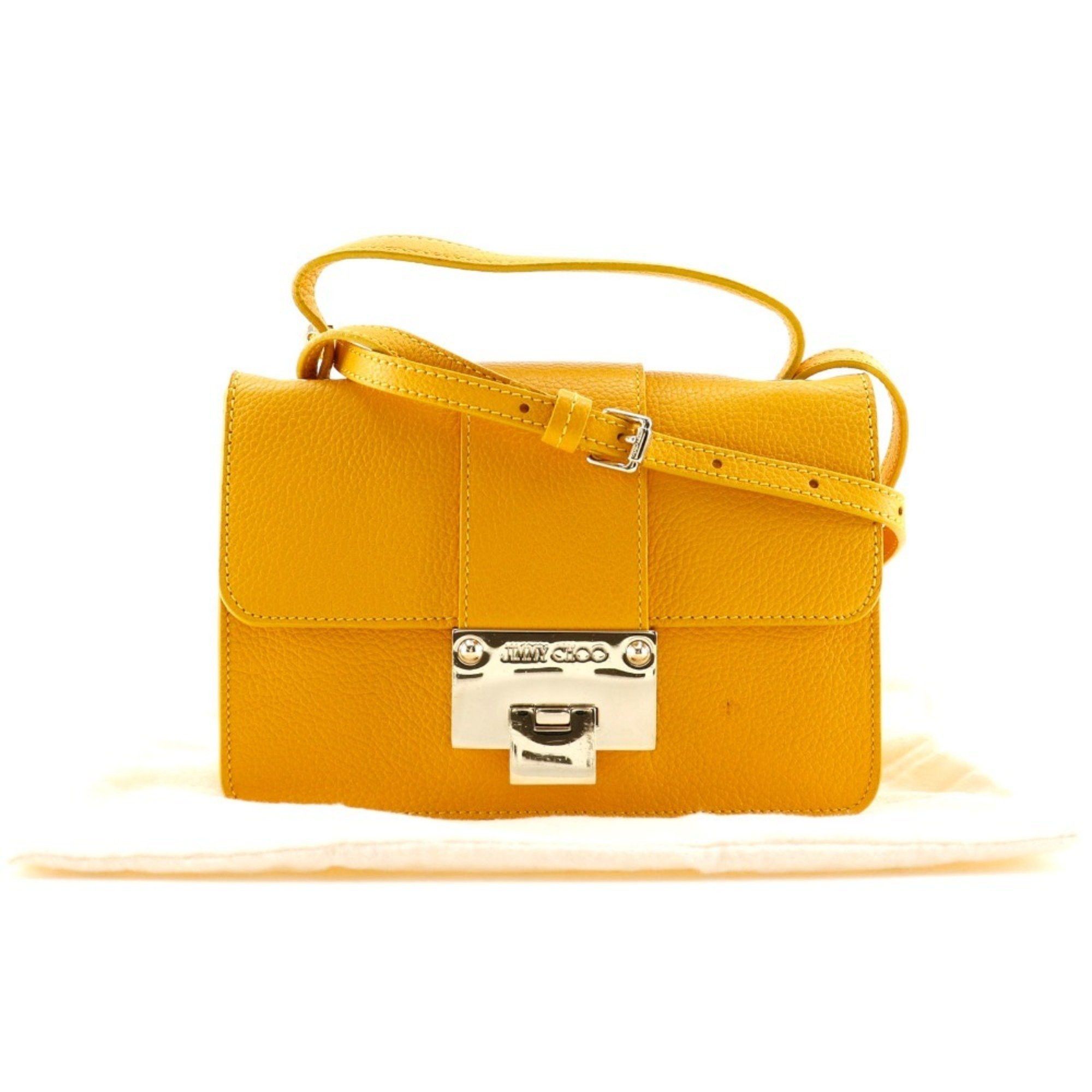Jimmy Choo JIMMY CHOO Mini Shoulder Handbag Calf Yellow 2way Flap Women's Size ONE SIZE - 16 Thumbnail