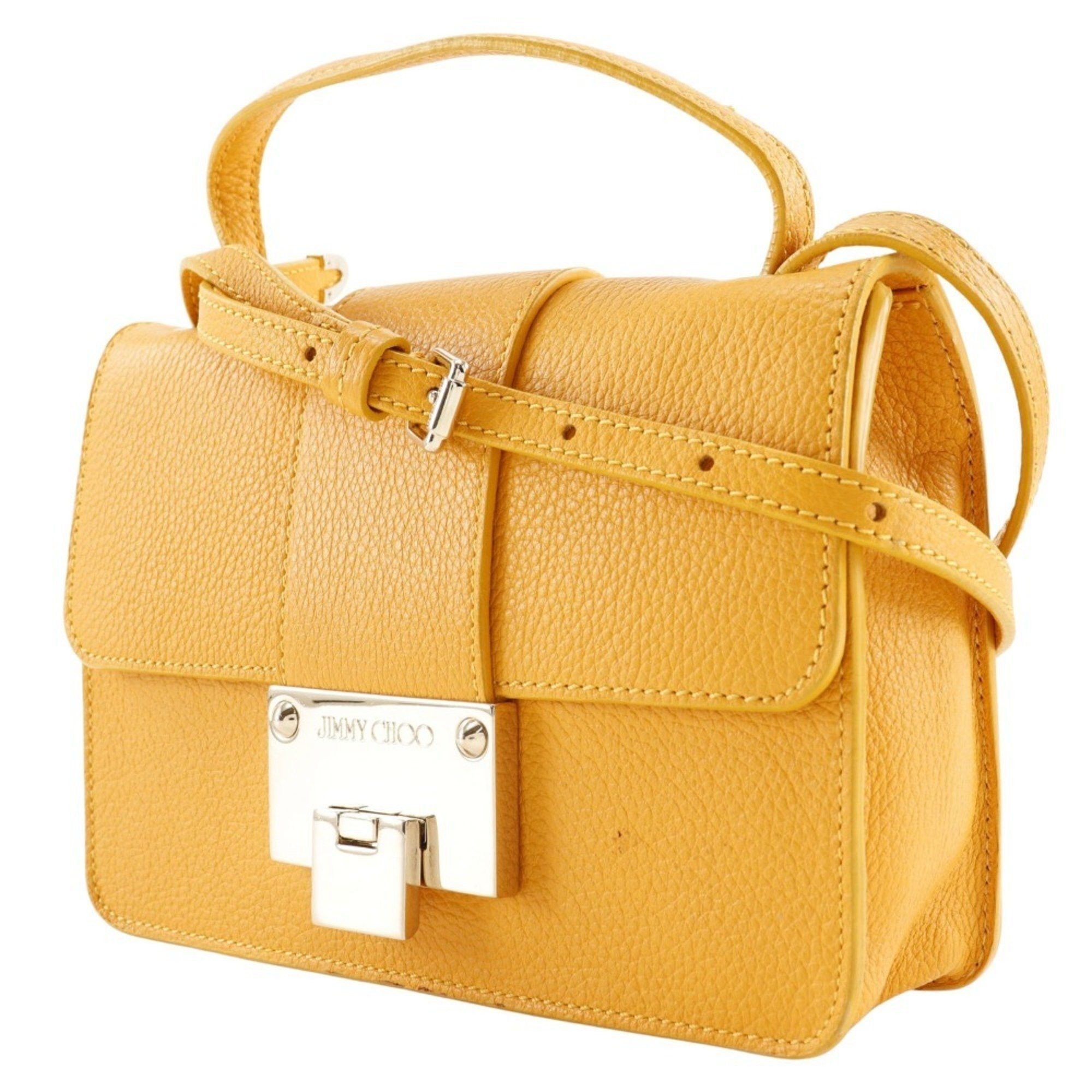 Jimmy Choo JIMMY CHOO Mini Shoulder Handbag Calf Yellow 2way Flap Women's Size ONE SIZE - 2 Thumbnail