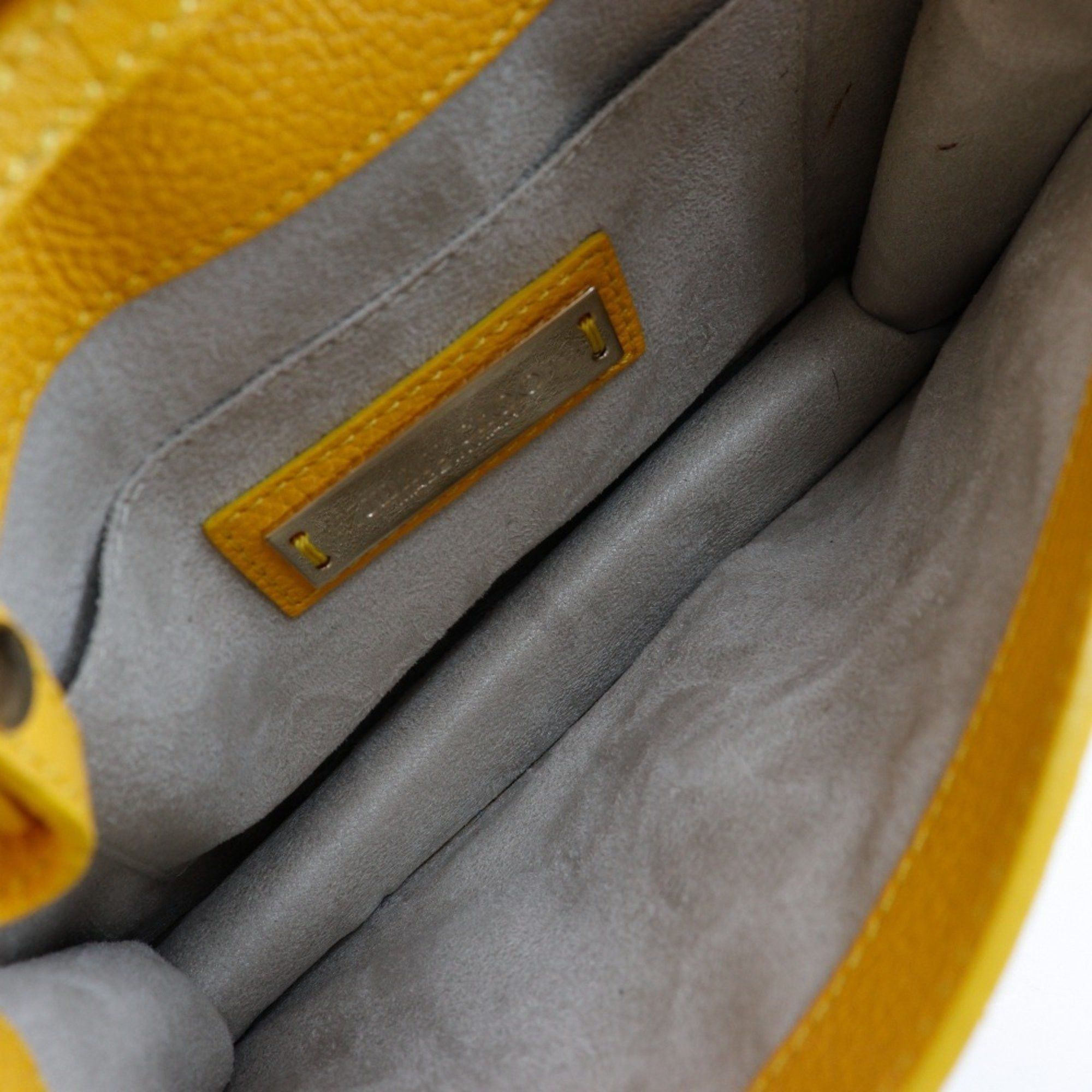 Jimmy Choo JIMMY CHOO Mini Shoulder Handbag Calf Yellow 2way Flap Women's Size ONE SIZE - 5 Thumbnail