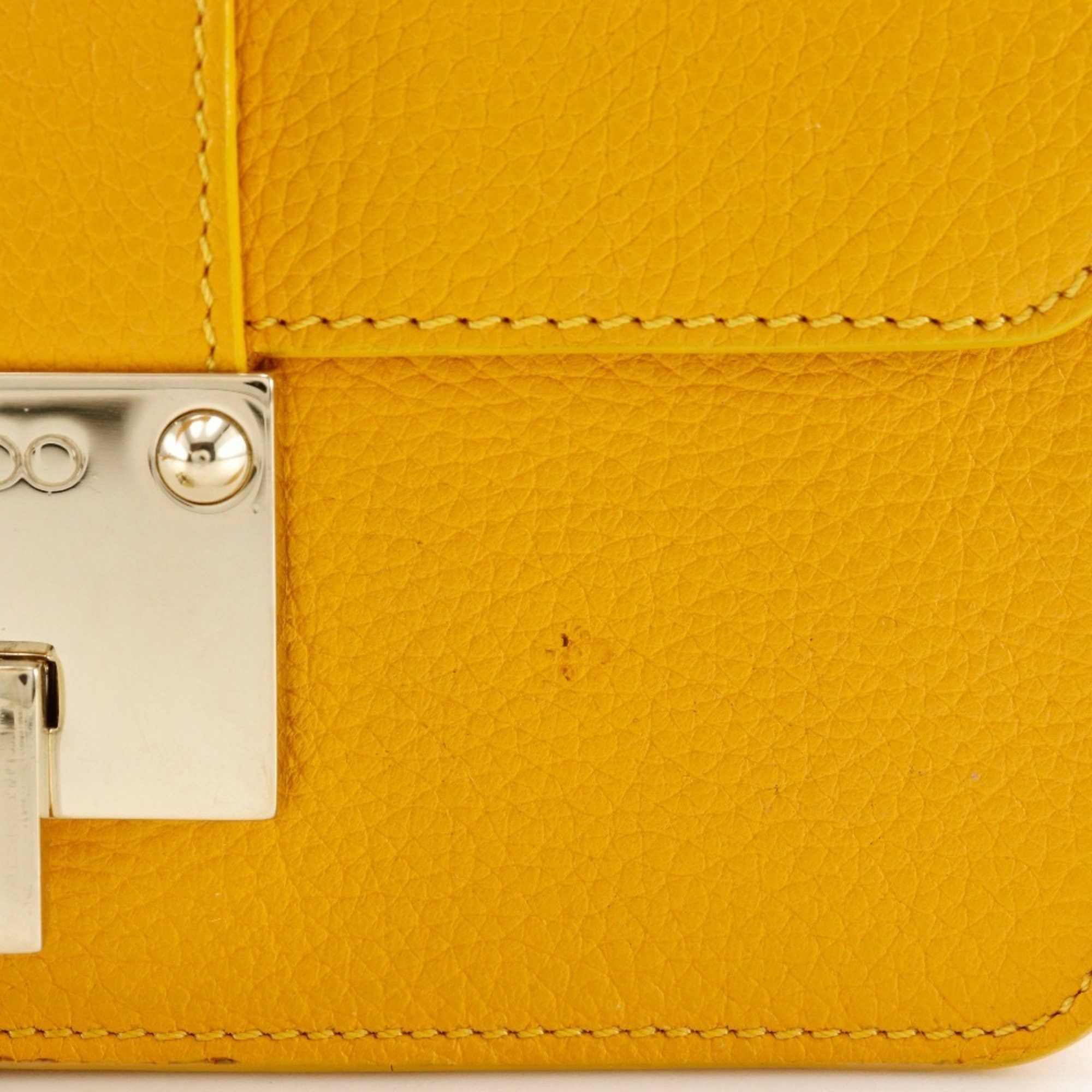 Jimmy Choo JIMMY CHOO Mini Shoulder Handbag Calf Yellow 2way Flap Women's Size ONE SIZE - 9 Thumbnail