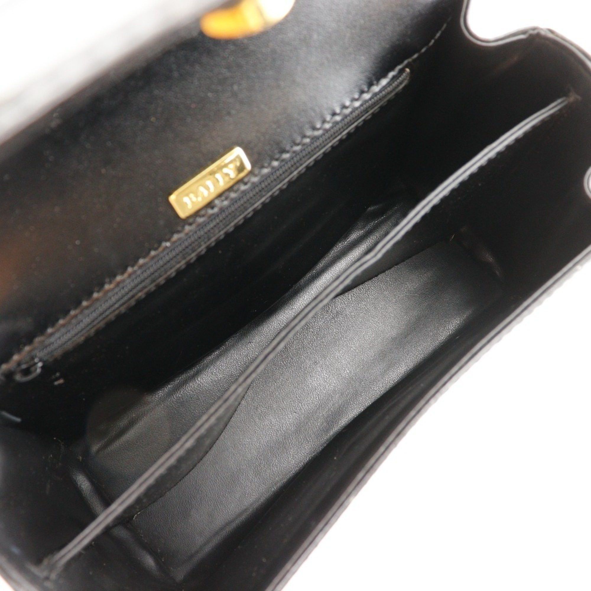 Bally BALLY One-handle handbag shoulder bag calfskin black 2way One handle ladies Size ONE SIZE - 6 Thumbnail