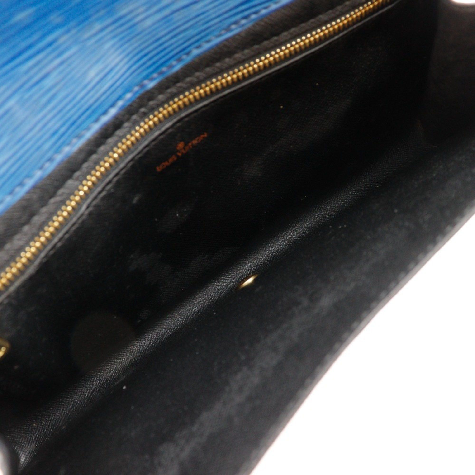 Louis Vuitton Louis Vuitton Art Deco Clutch Bag Second M52635 Epi Leather Toledo Blue 1990 A5 Snap Button Women's Size ONE SIZE - 6 Thumbnail