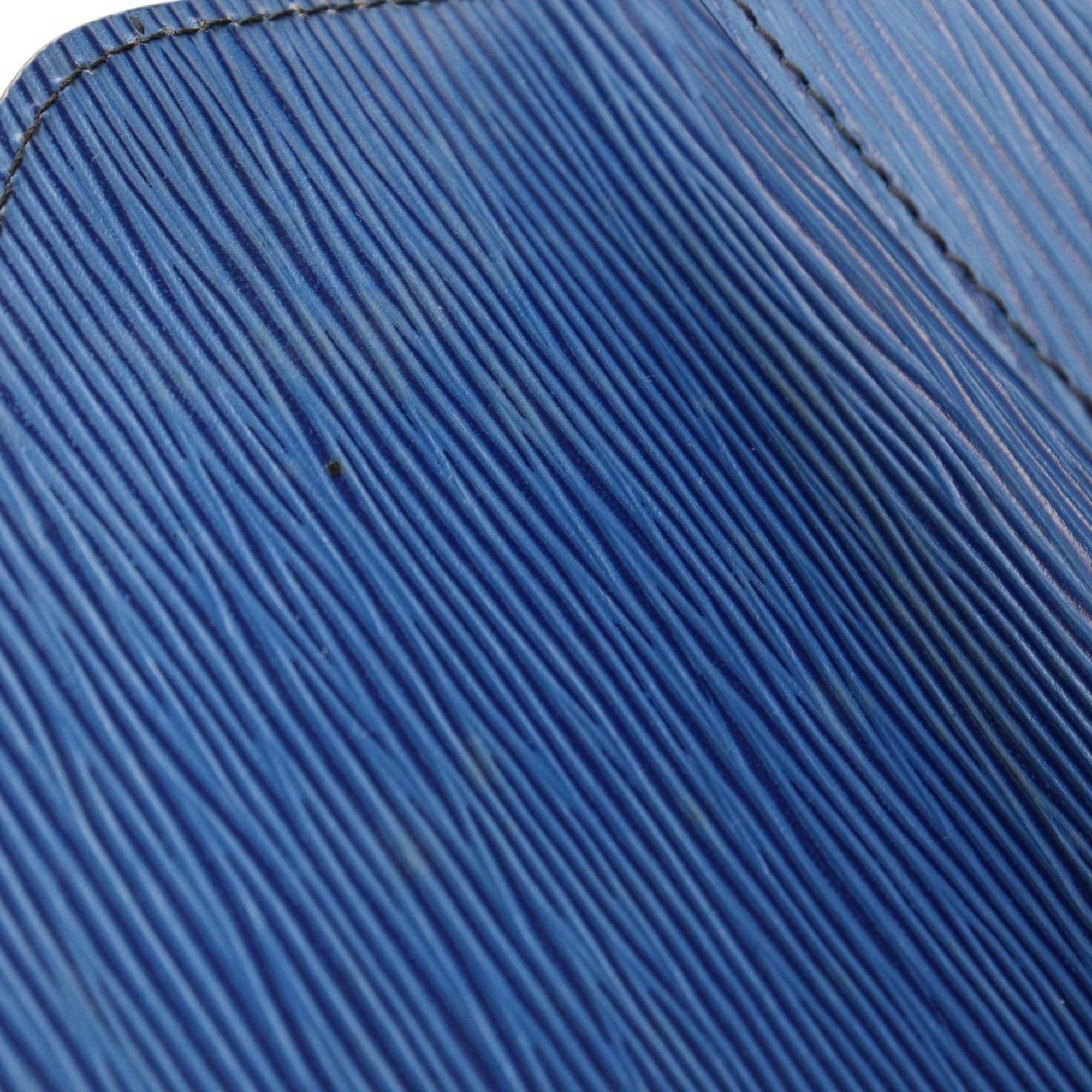 Louis Vuitton Louis Vuitton Art Deco Clutch Bag Second M52635 Epi Leather Toledo Blue 1990 A5 Snap Button Women's Size ONE SIZE - 12 Thumbnail