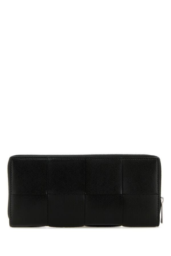 Bottega Veneta Black Leather Intrecciato Wallet Size ONE SIZE - 5 Thumbnail