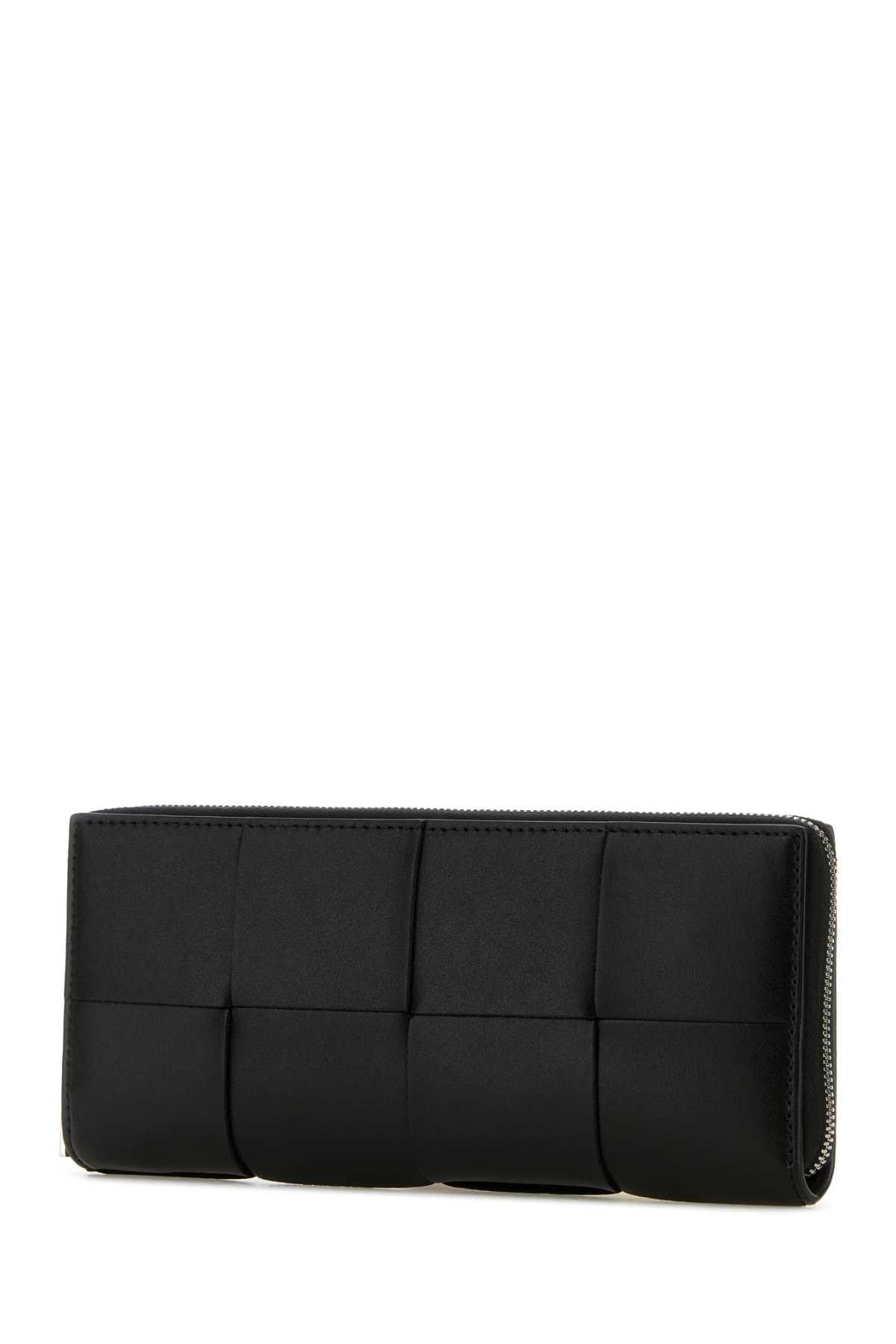Bottega Veneta Black Leather Intrecciato Wallet Size ONE SIZE - 2 Thumbnail