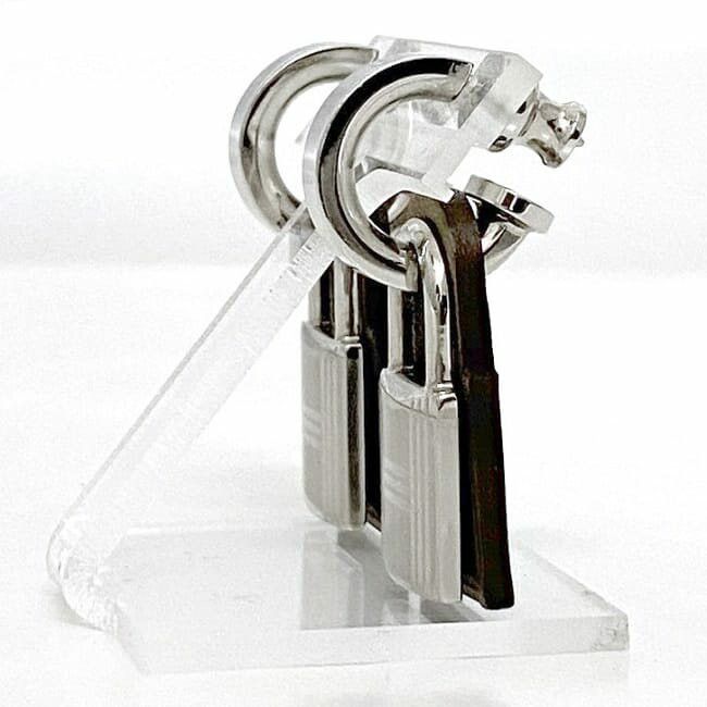 Hermes HERMES Earrings Silver Metal Size ONE SIZE - 3 Thumbnail