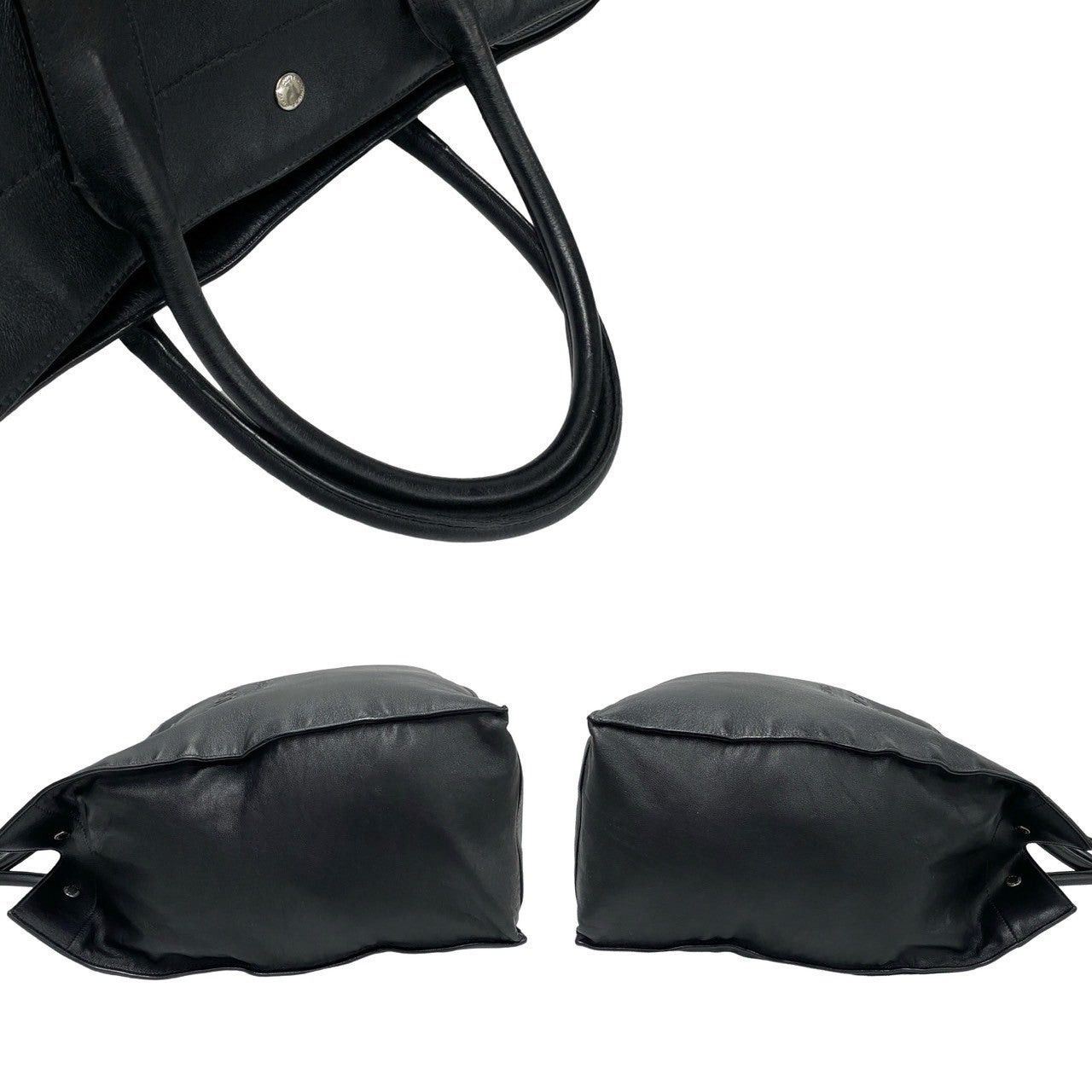Yves Saint Laurent Yves Saint Laurent Tote Bag Black Leather Size ONE SIZE - 5 Thumbnail