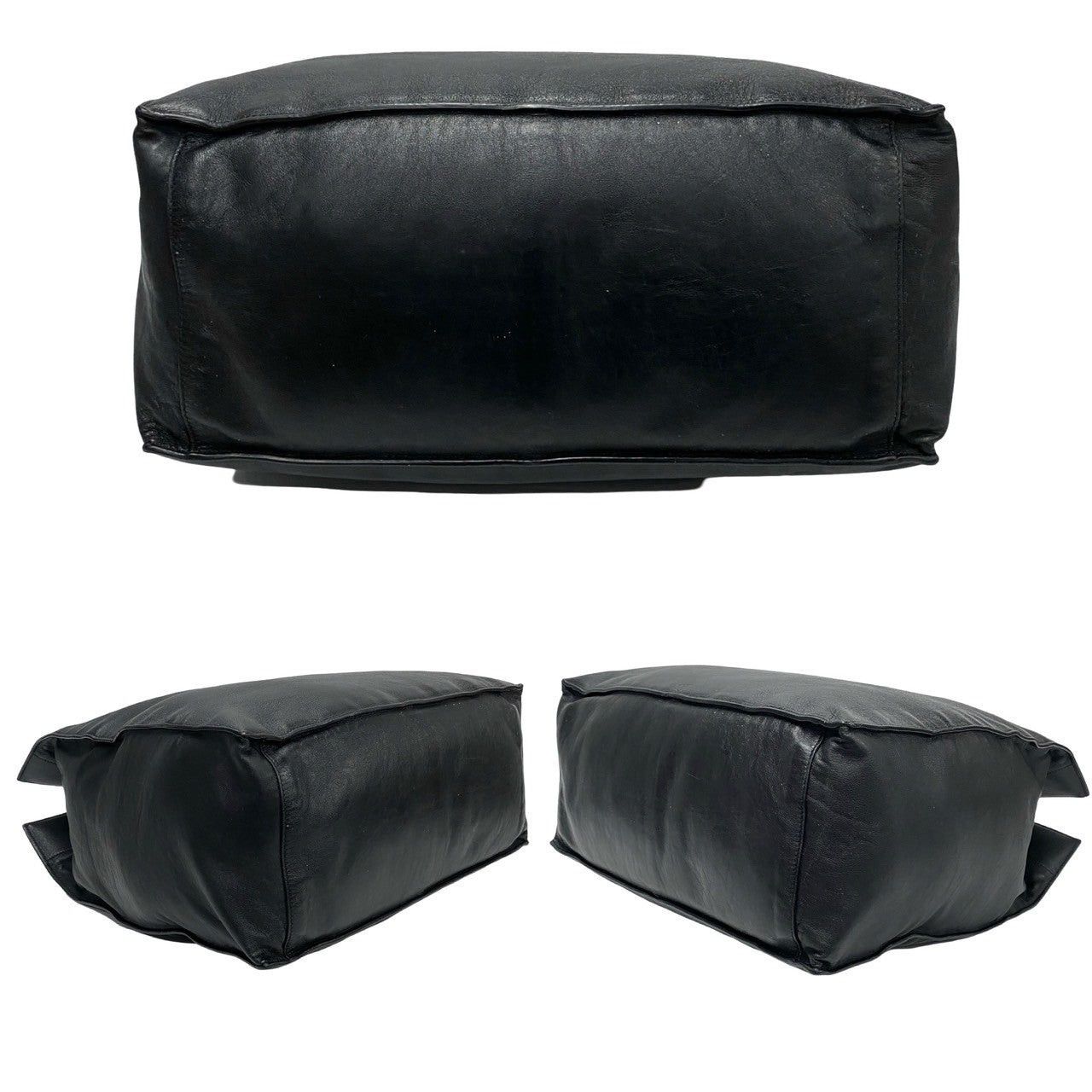 Yves Saint Laurent Yves Saint Laurent Tote Bag Black Leather Size ONE SIZE - 6 Thumbnail