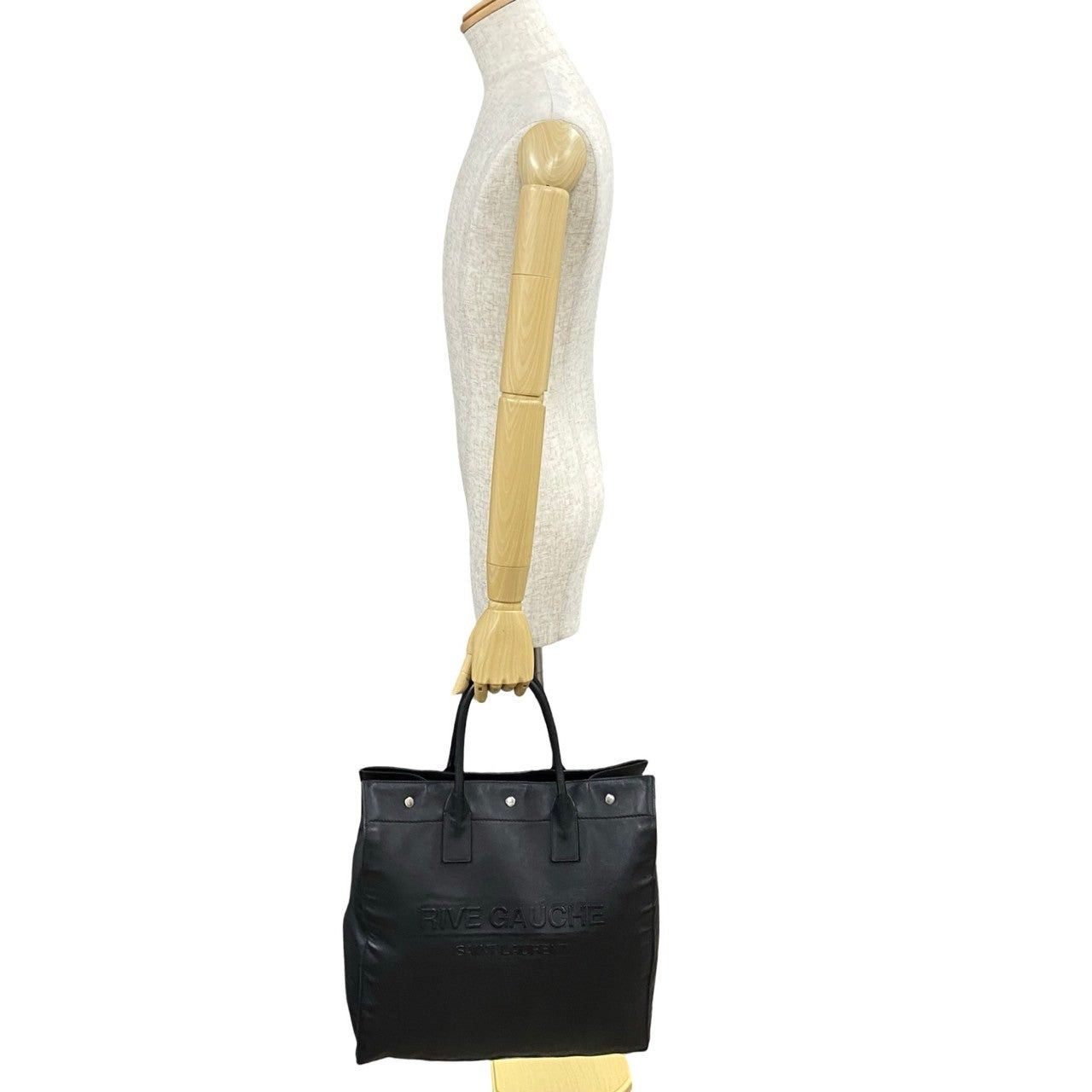 Yves Saint Laurent Yves Saint Laurent Tote Bag Black Leather Size ONE SIZE - 2 Thumbnail