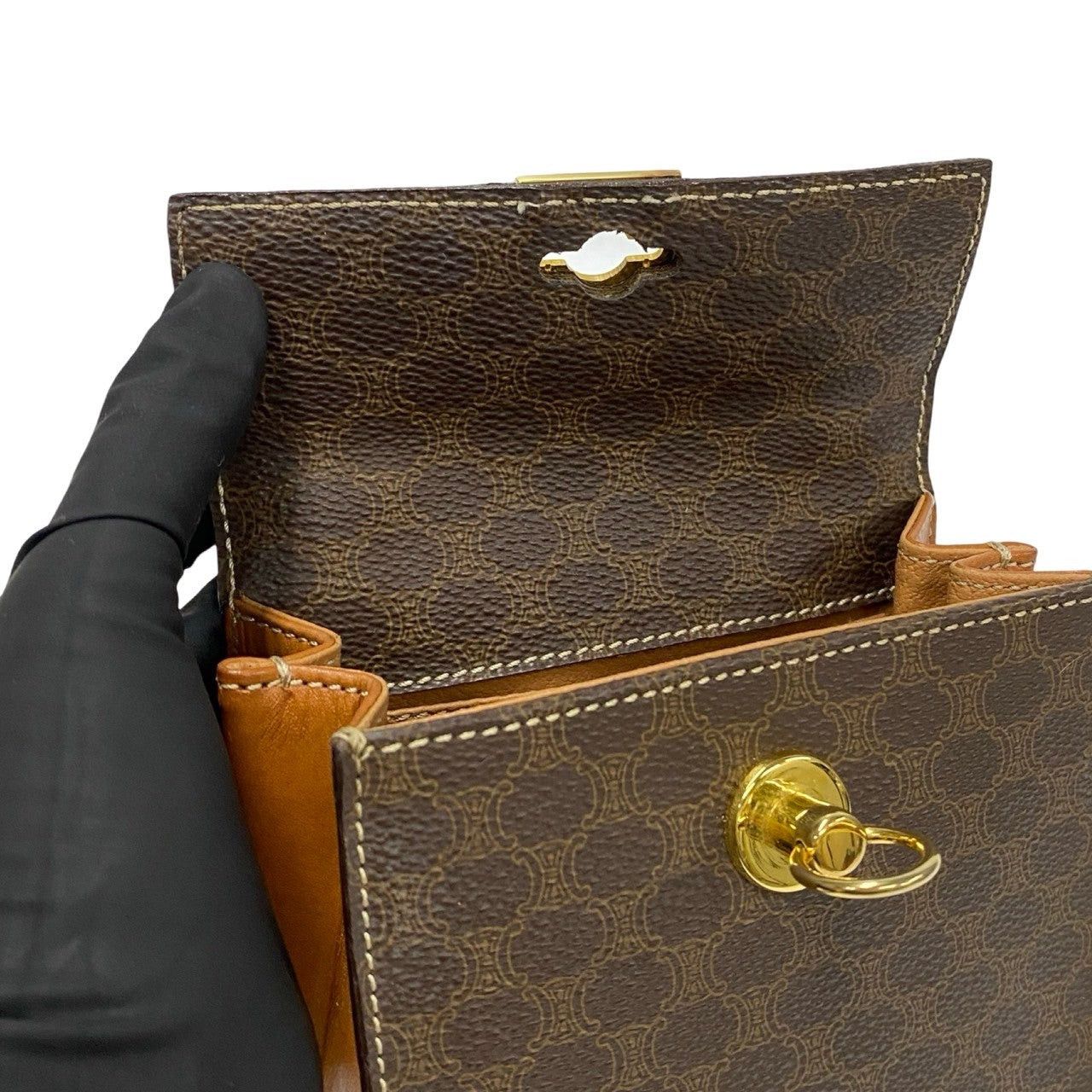 Celine Celine Shoulder Bag Brown Leather Size ONE SIZE - 8 Thumbnail