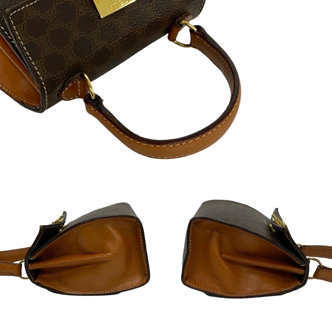 Celine Celine Shoulder Bag Brown Leather Size ONE SIZE - 5 Thumbnail