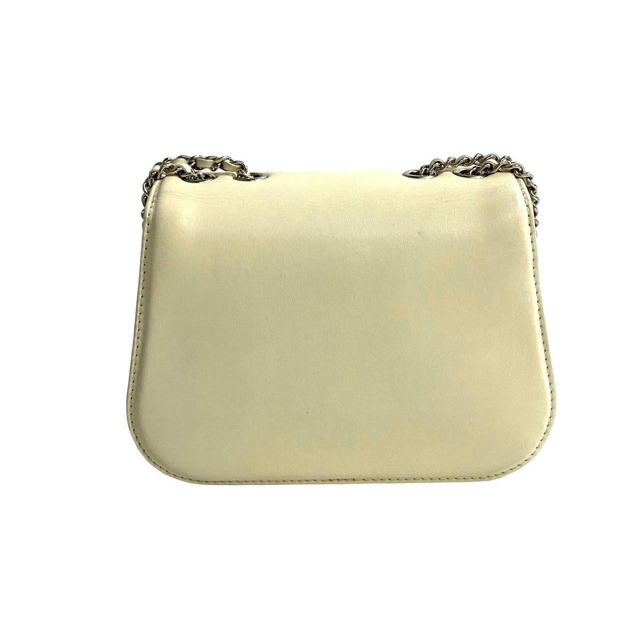 Chanel Chanel Shoulder Bag White Leather Size ONE SIZE - 4 Thumbnail