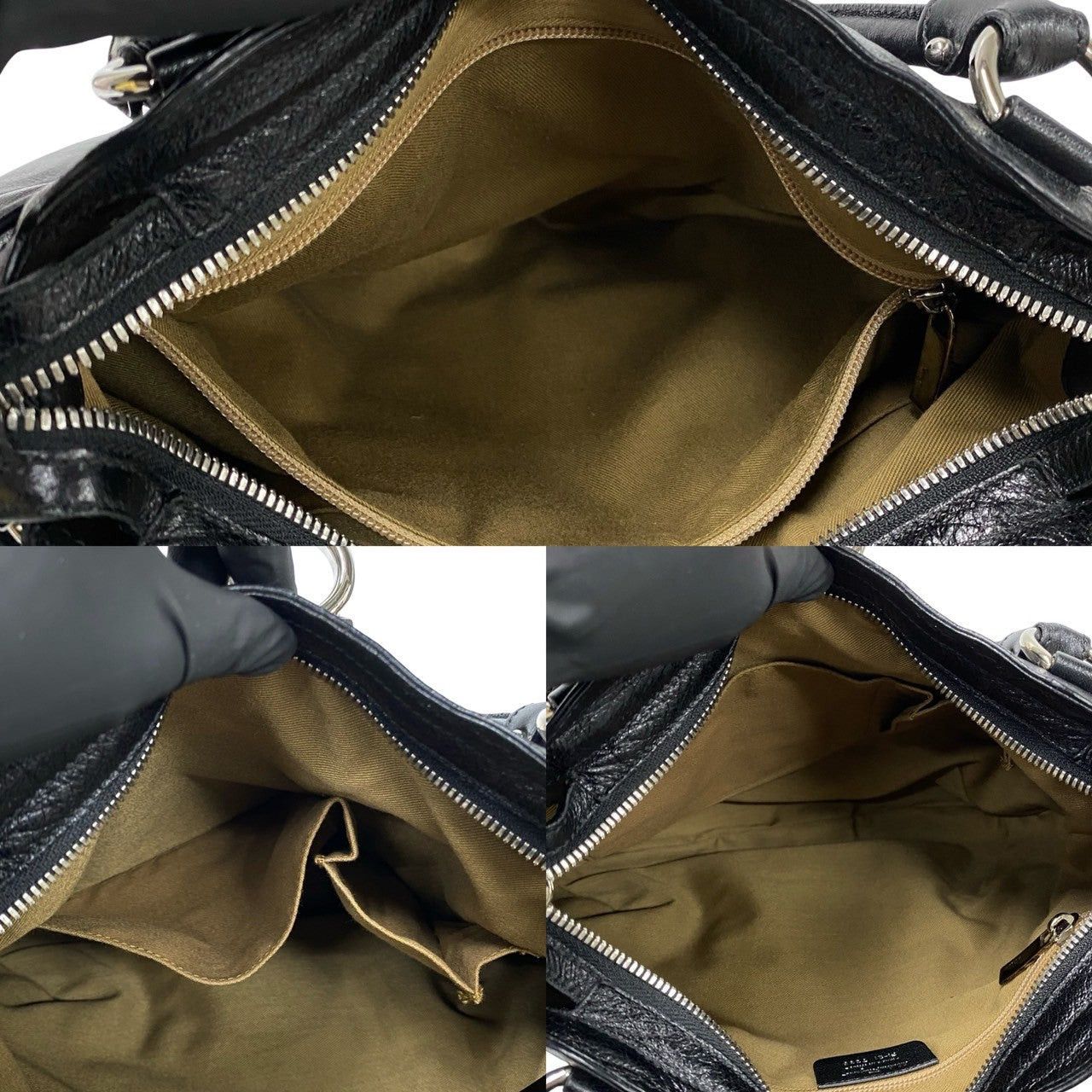 Salvatore Ferragamo Salvatore Ferragamo Tote Bag Black Leather Size ONE SIZE - 8 Thumbnail