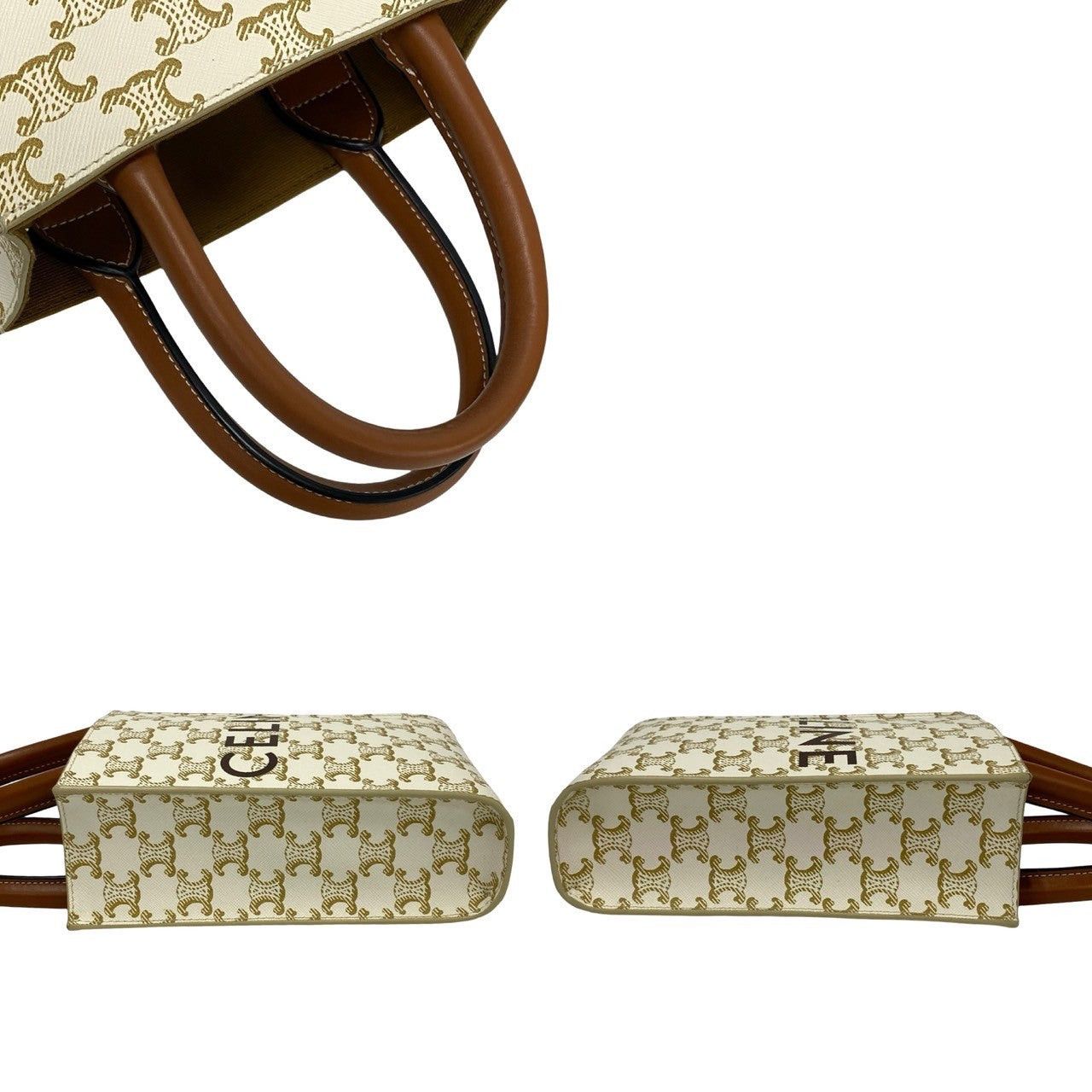 Celine Celine Shoulder Bag White Leather Size ONE SIZE - 5 Thumbnail