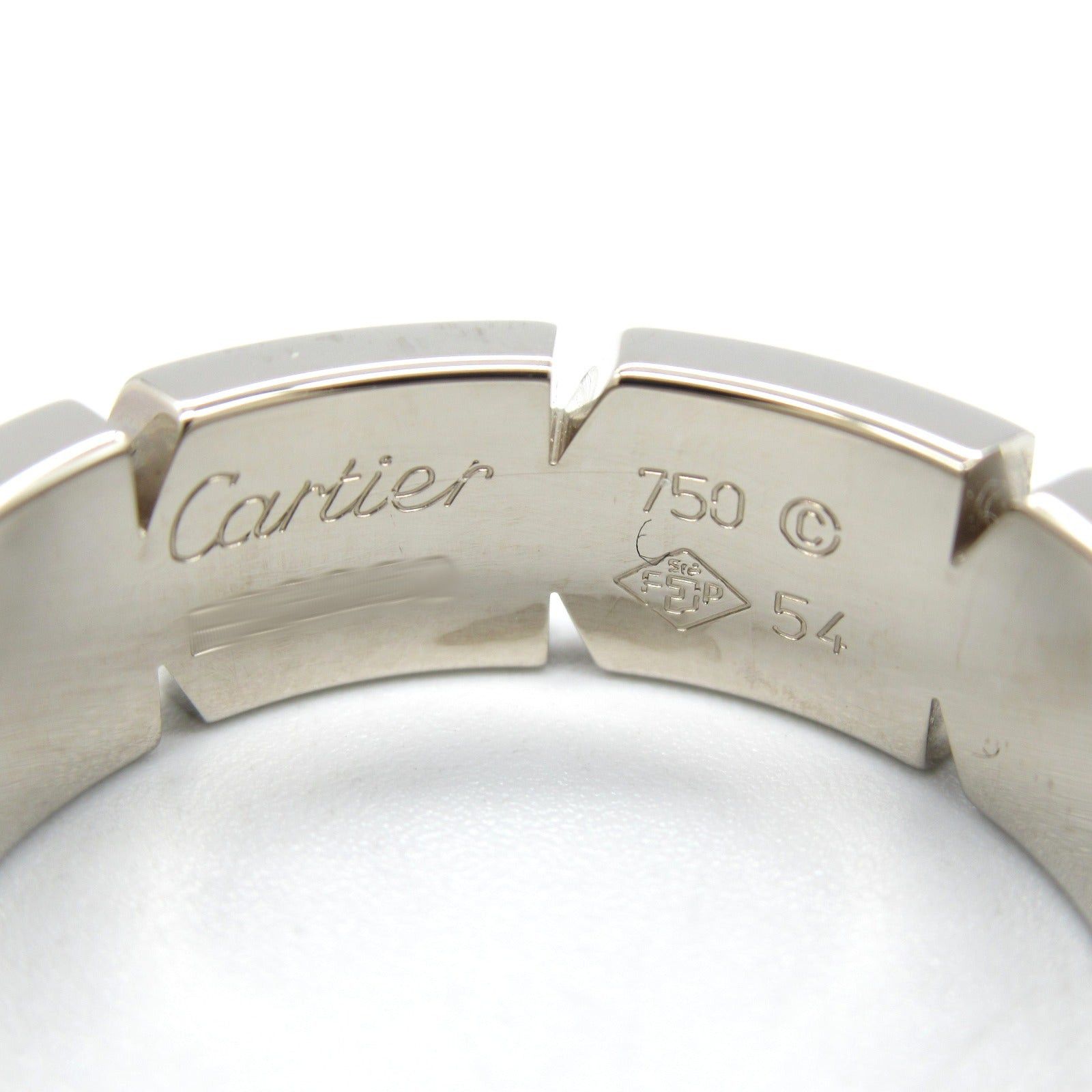 Cartier Cartier Tank Francaise Ring K18Wg (White Gold) Silver Size ONE SIZE - 4 Thumbnail