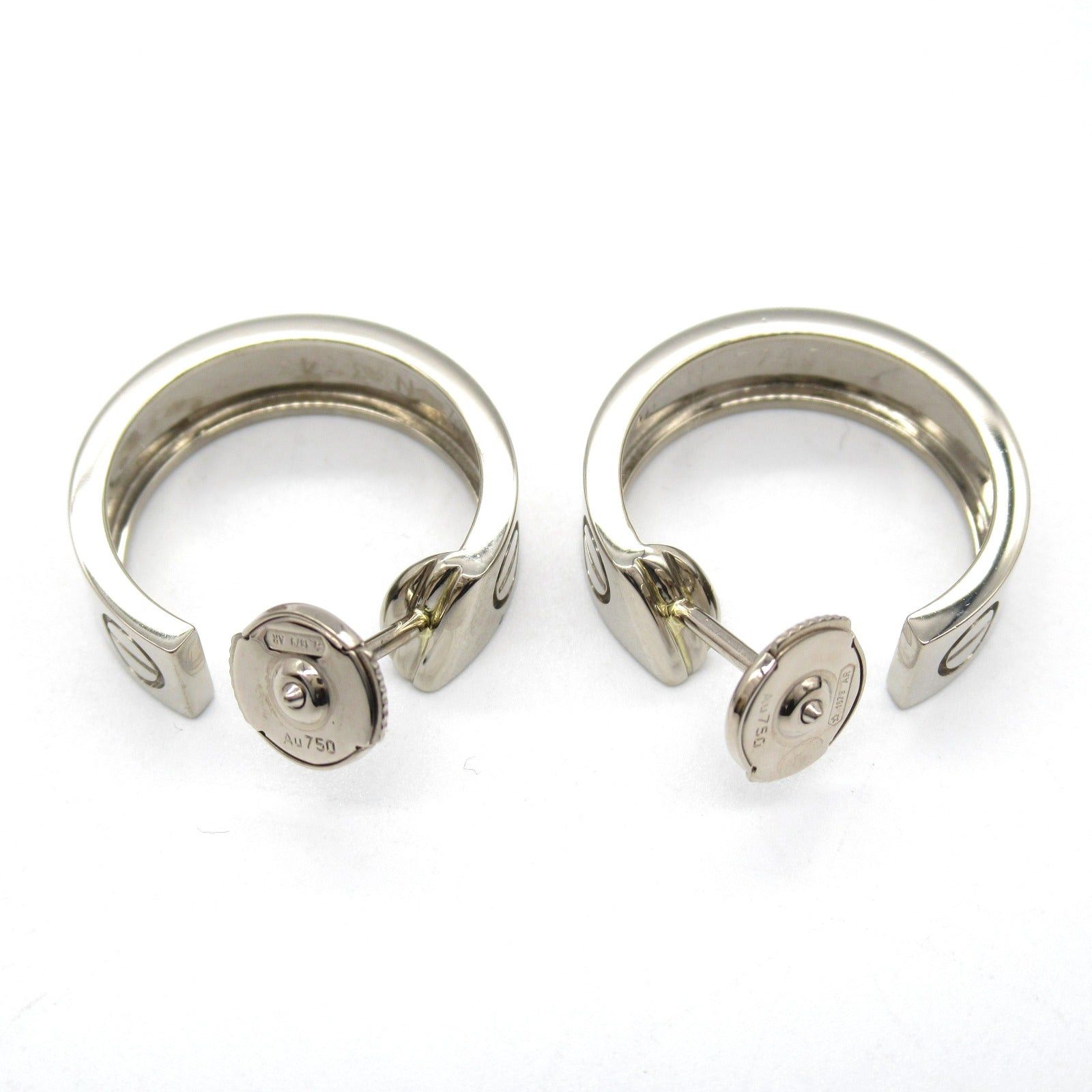 Cartier Cartier Love Pierce Earrings K18Wg (White Gold) Silver Size ONE SIZE - 2 Thumbnail