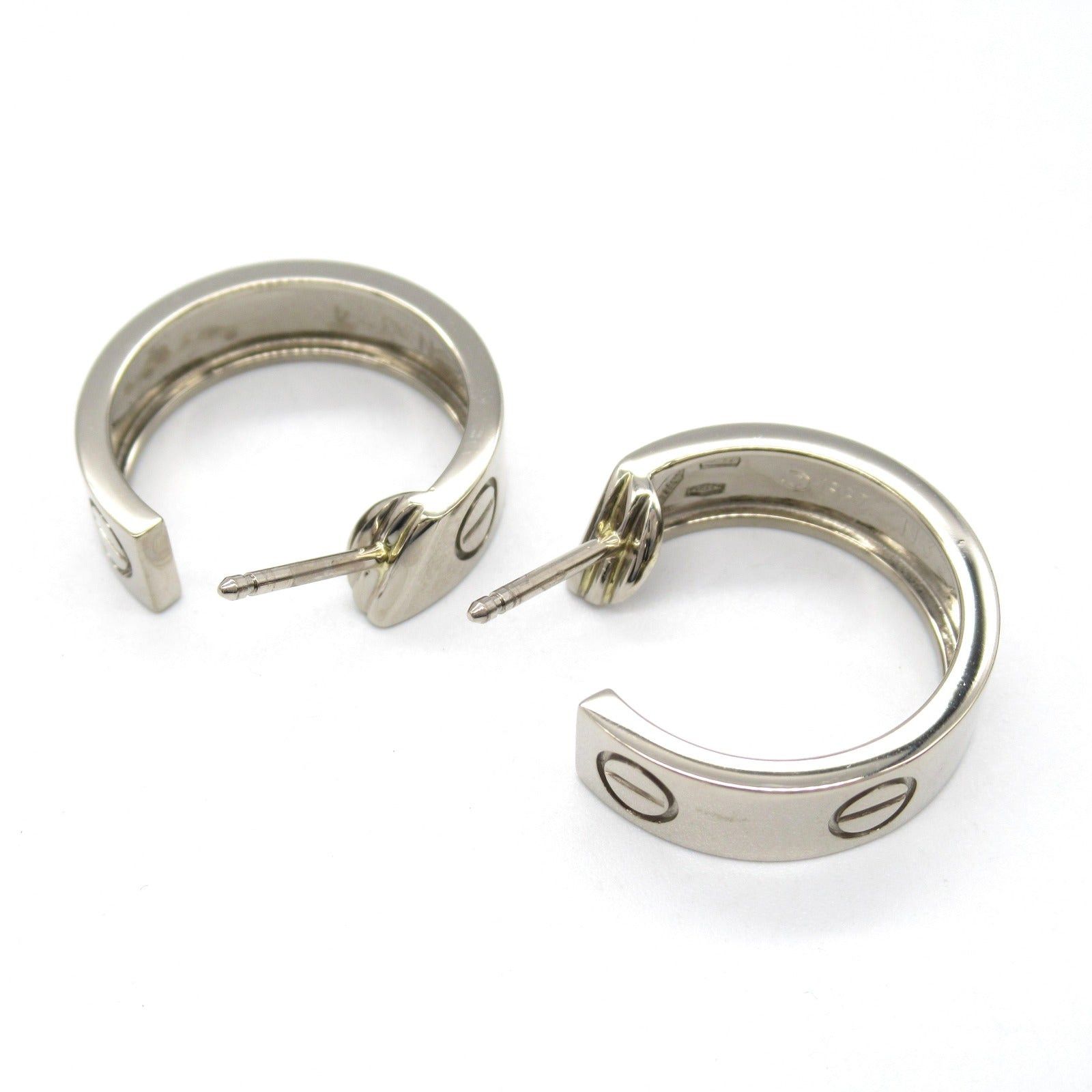 Cartier Cartier Love Pierce Earrings K18Wg (White Gold) Silver Size ONE SIZE - 3 Thumbnail