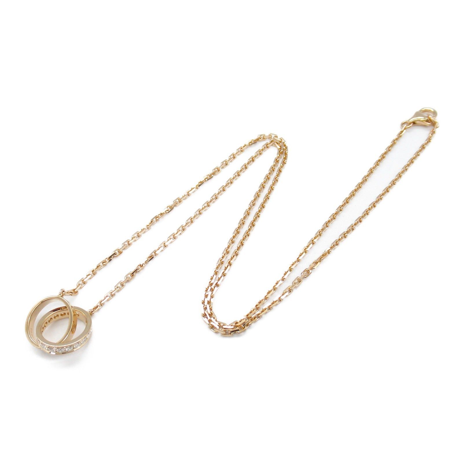 Cartier Cartier Baby Love Necklace Diamond K18Pg (Pink Gold) Clear Size ONE SIZE - 3 Thumbnail