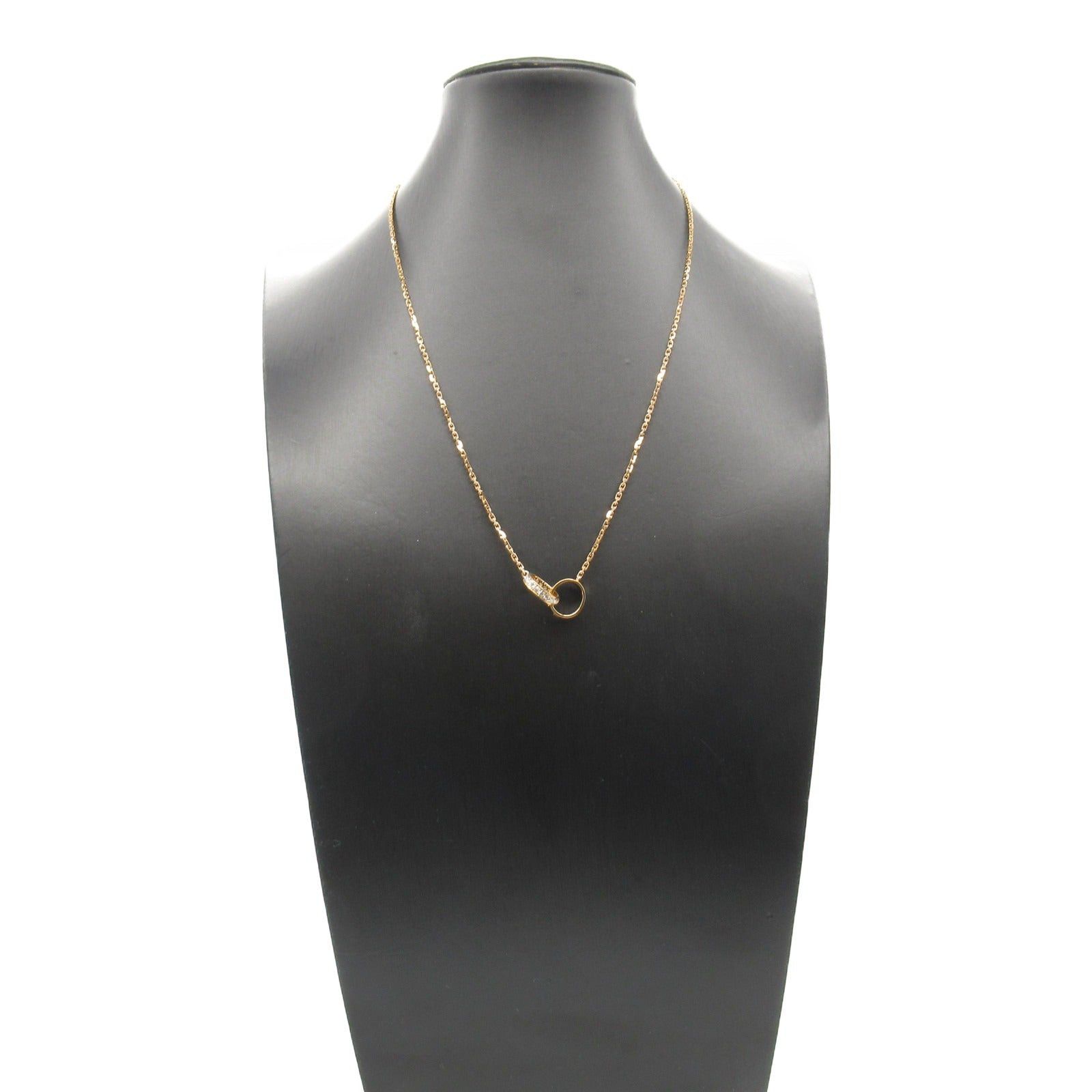 Cartier Cartier Baby Love Necklace Diamond K18Pg (Pink Gold) Clear Size ONE SIZE - 7 Thumbnail
