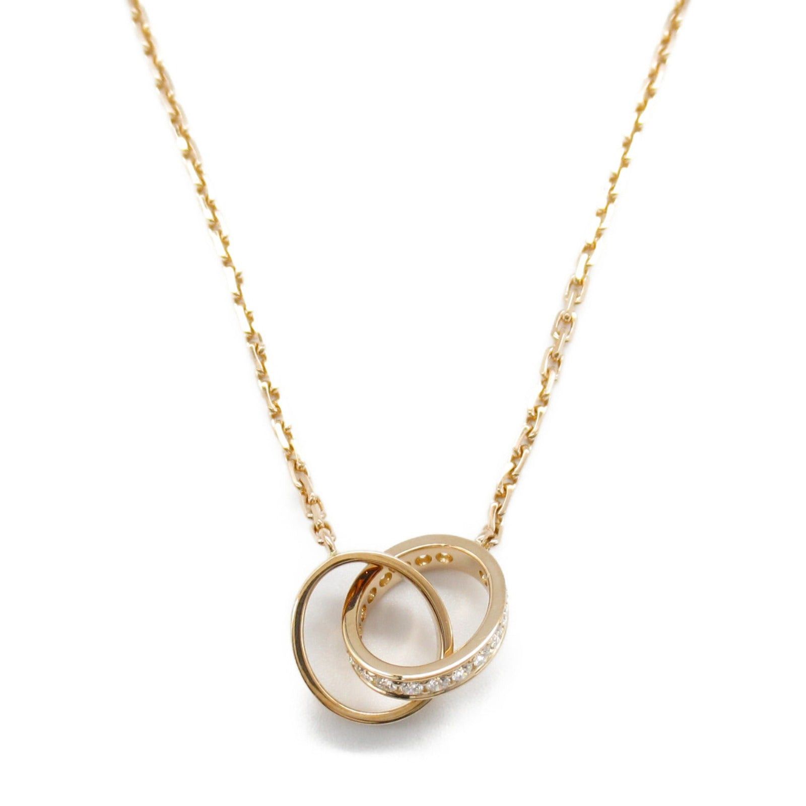 Cartier Cartier Baby Love Necklace Diamond K18Pg (Pink Gold) Clear Size ONE SIZE - 2 Thumbnail