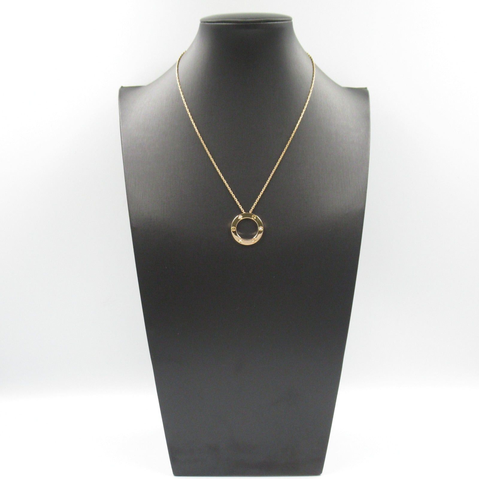 Cartier Cartier Love Circle 3P Diamond Necklace K18Pg (Pink Gold) Clear Size ONE SIZE - 9 Thumbnail