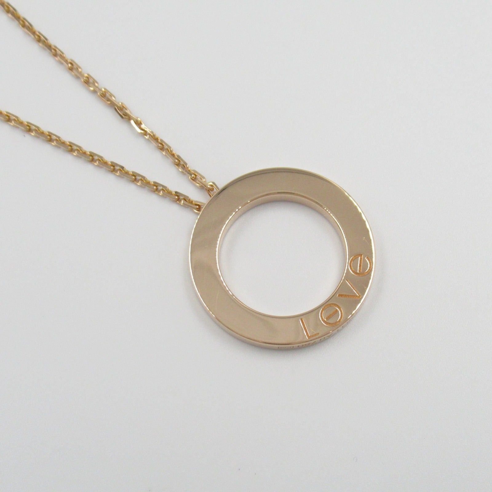 Cartier Cartier Love Circle 3P Diamond Necklace K18Pg (Pink Gold) Clear Size ONE SIZE - 7 Thumbnail