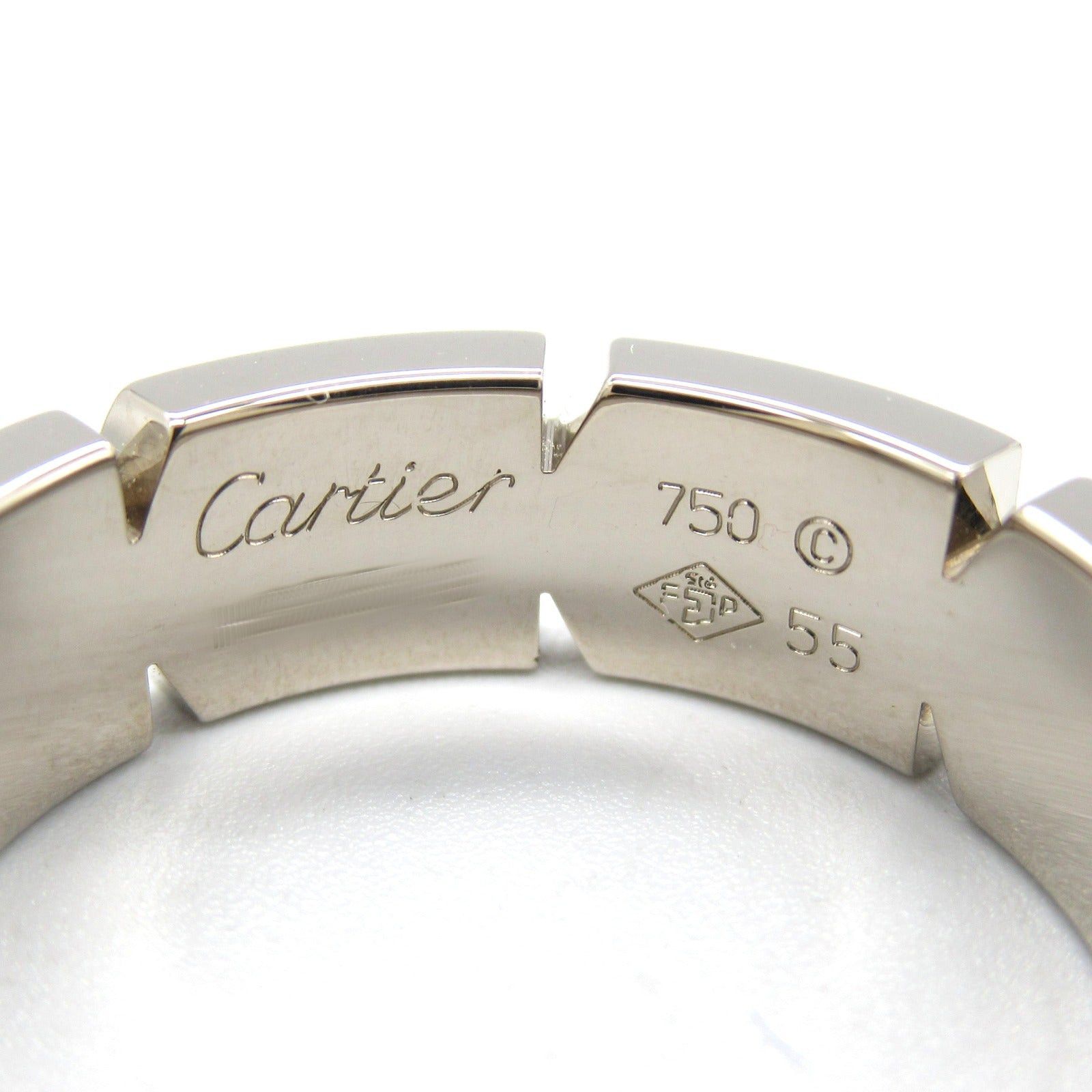 Cartier Cartier Tank Francaise Ring K18Wg (White Gold) Silver Size ONE SIZE - 4 Thumbnail